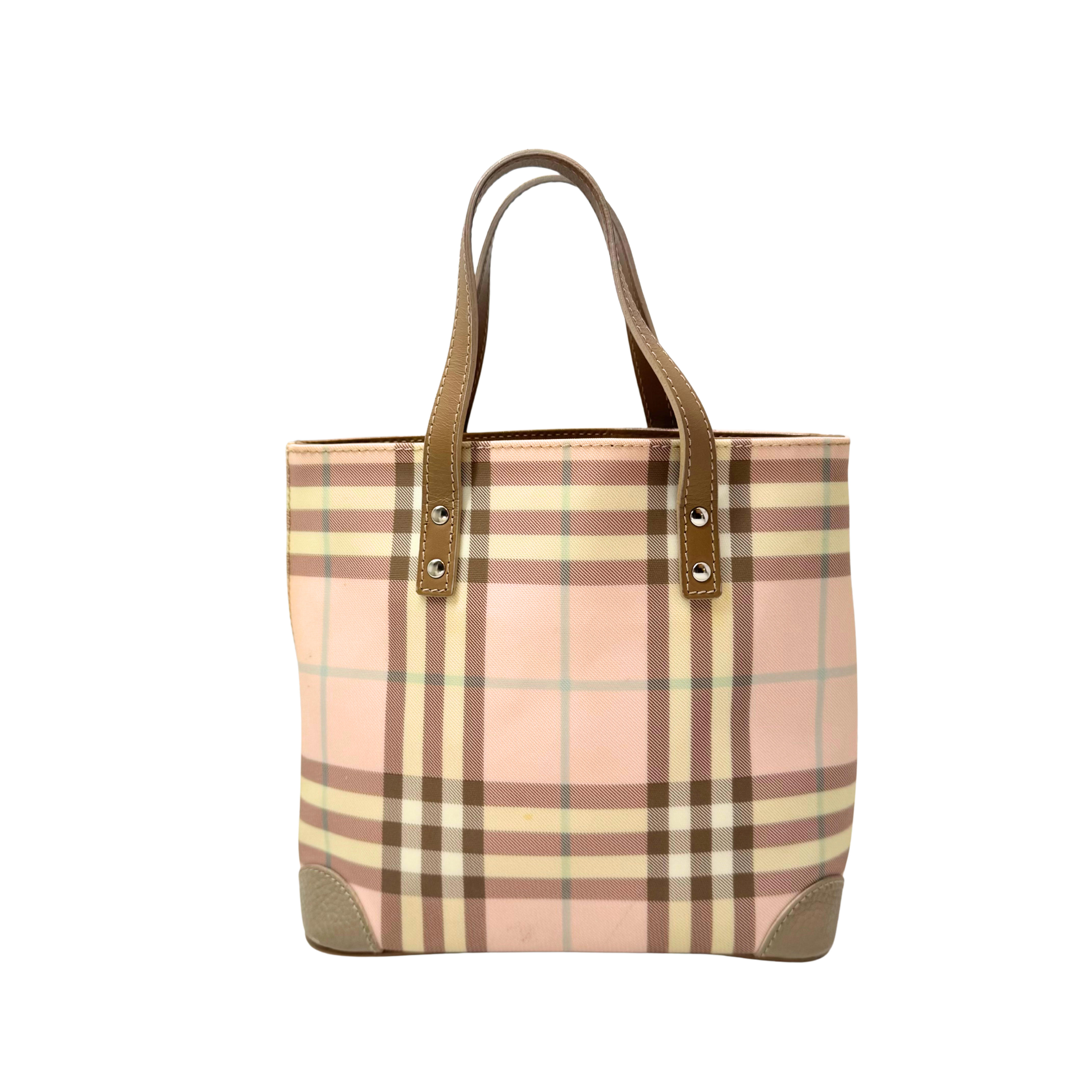 Burberry Nova Check Tote Bag Pink