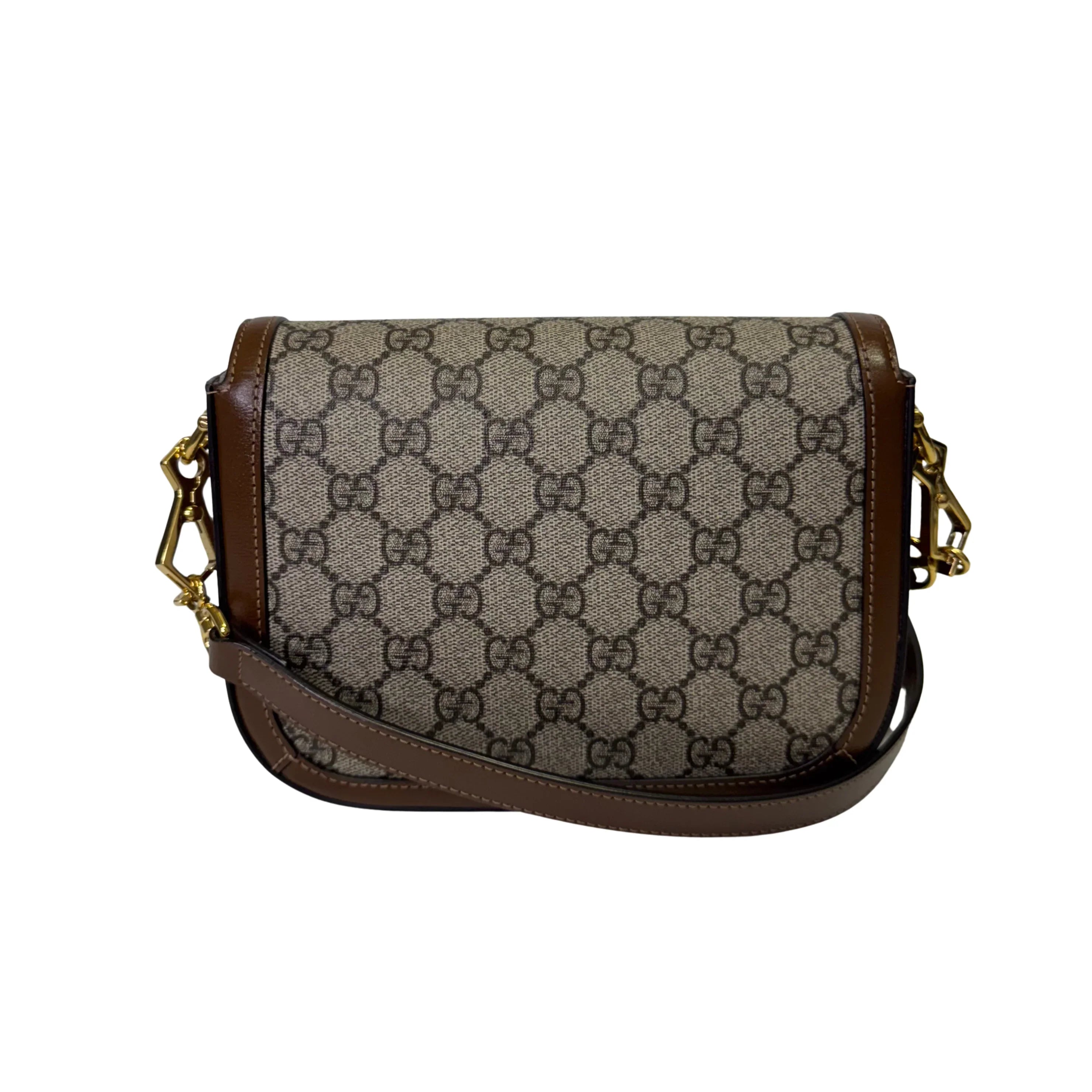 Gucci Horsebit 1955 Shoulder Bag GG Supreme Canvas/Leather Beige/Brown