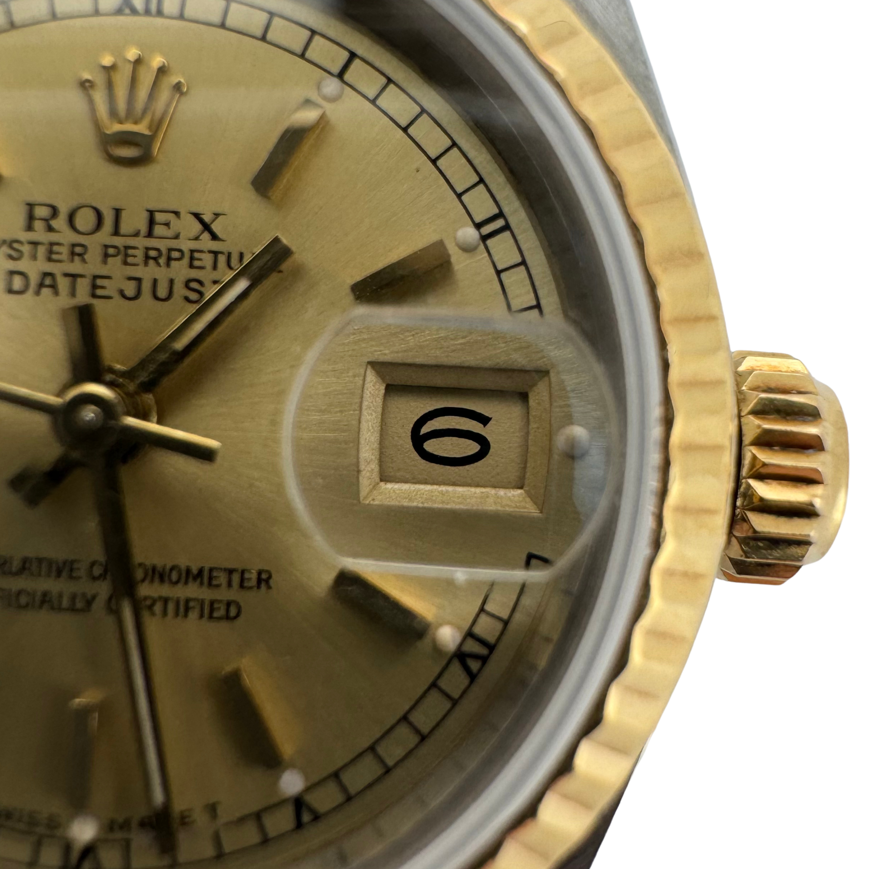 Rolex Datejust 26mm 69173 Two-Tone Champagne Dial 1990 Women's Watch - Lost Designer