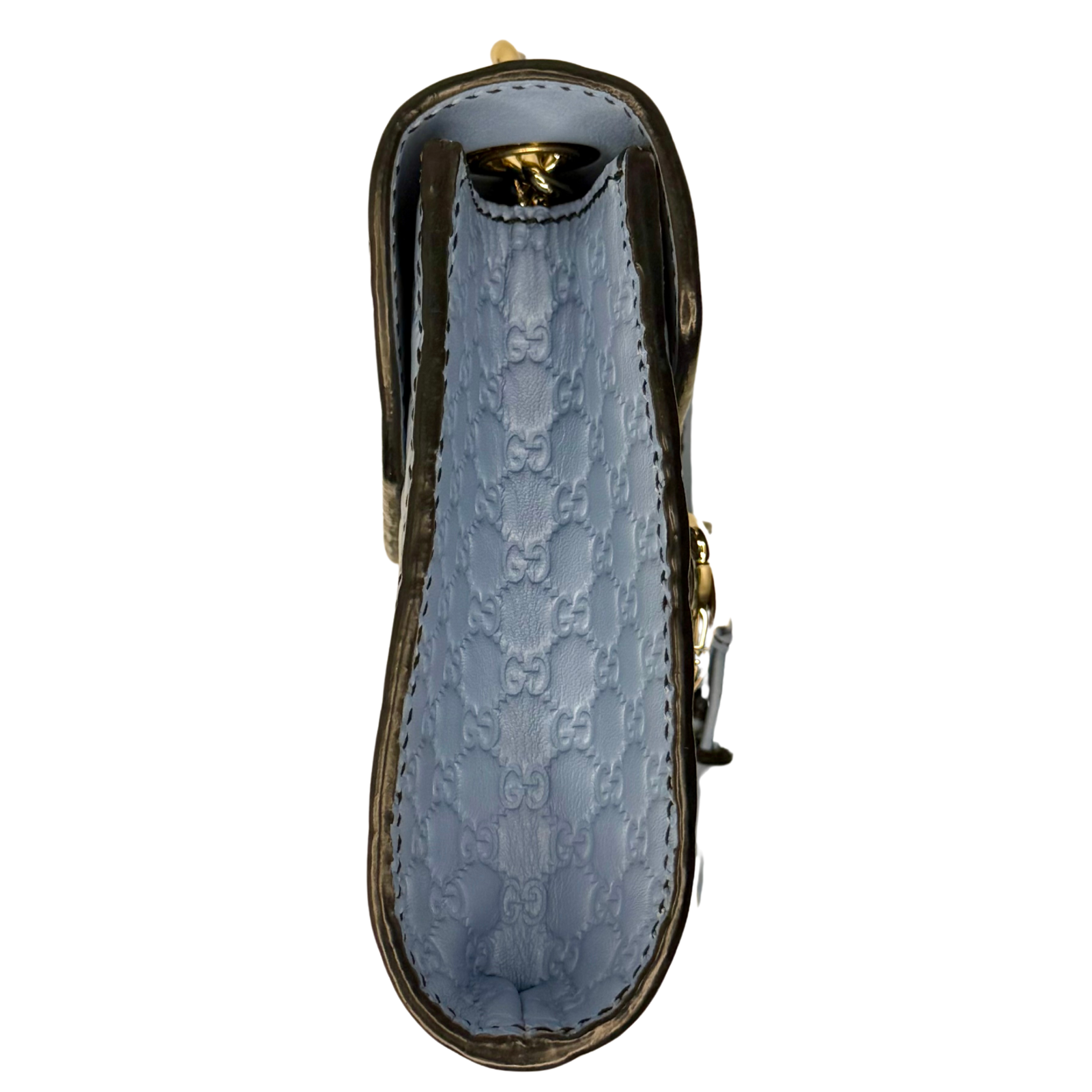 Gucci Microguccissima Mini Emily Chain Shoulder Bag – Light Blue
