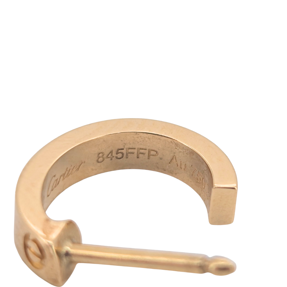 Cartier Love Hoop Earrings Small Model 18k Yellow Gold