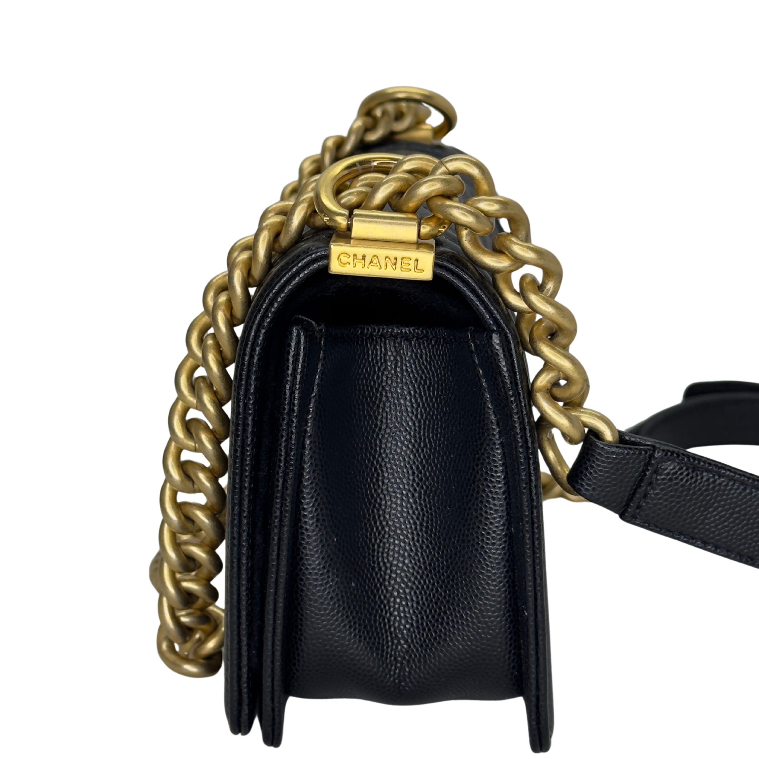 Chanel Smal Boy Bag Caviar Black GHW