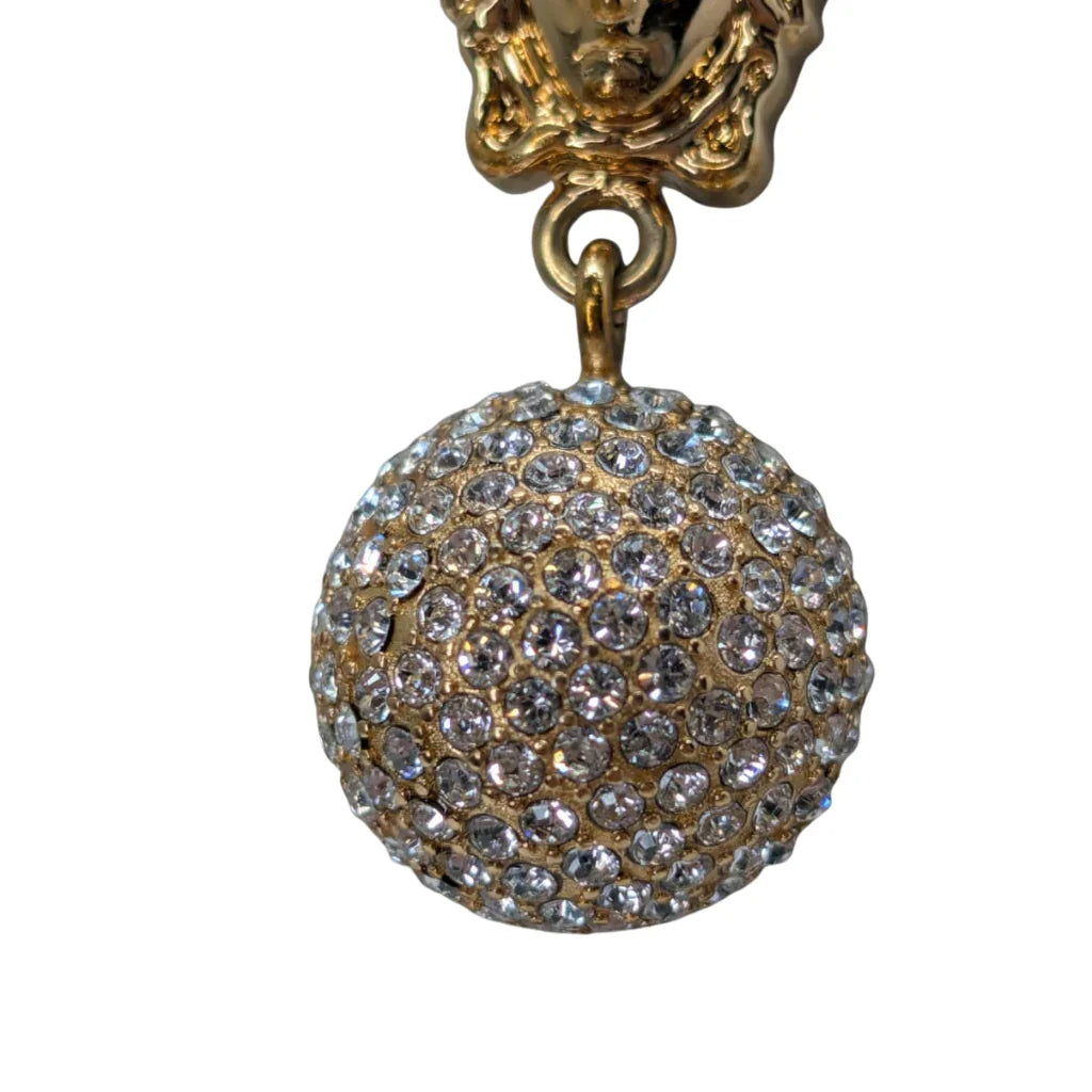 Versace Meduca Crystal-Embellished Pendant Necklace - Lost Designer