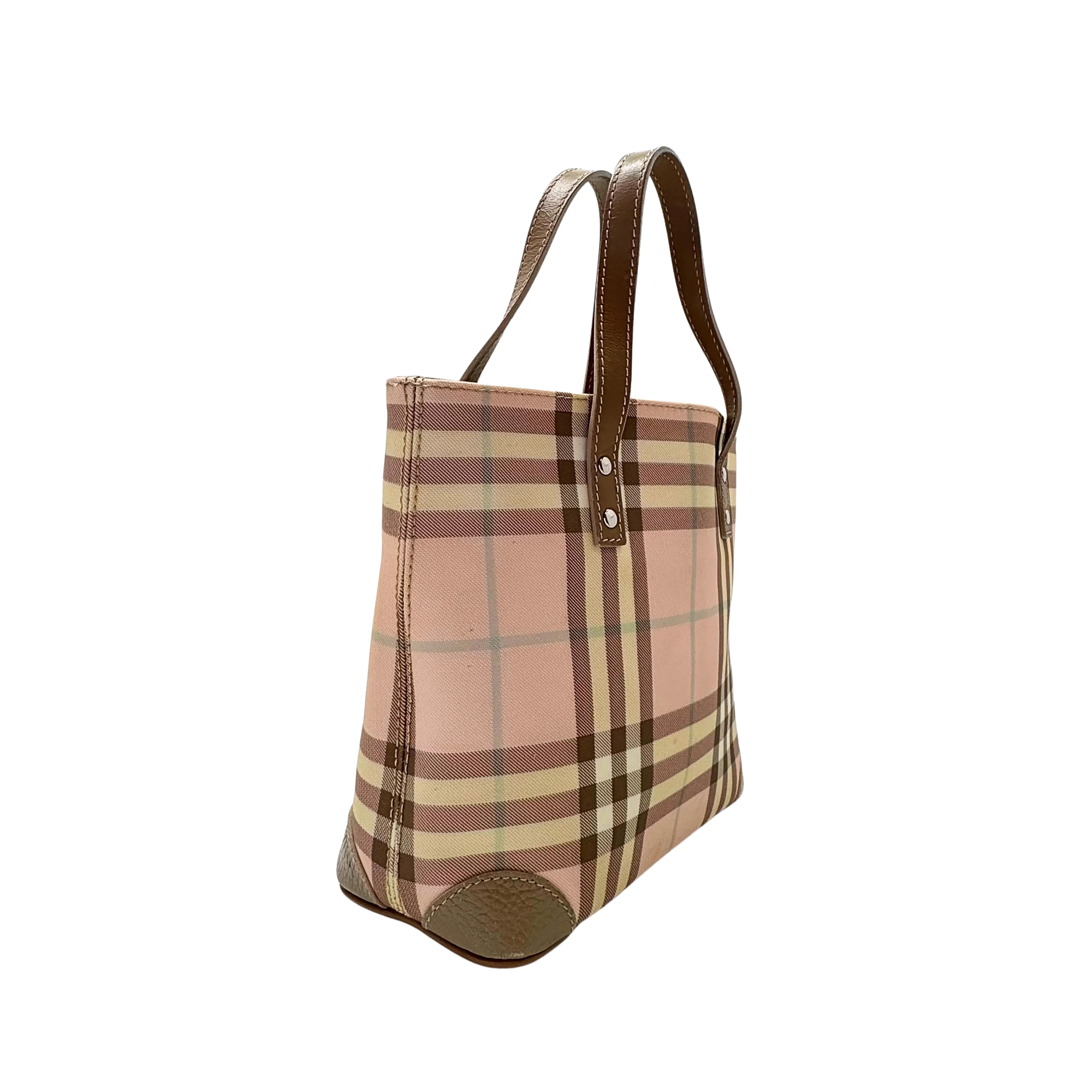 Burberry Nova Check Tote Bag Pink - Lost Designer