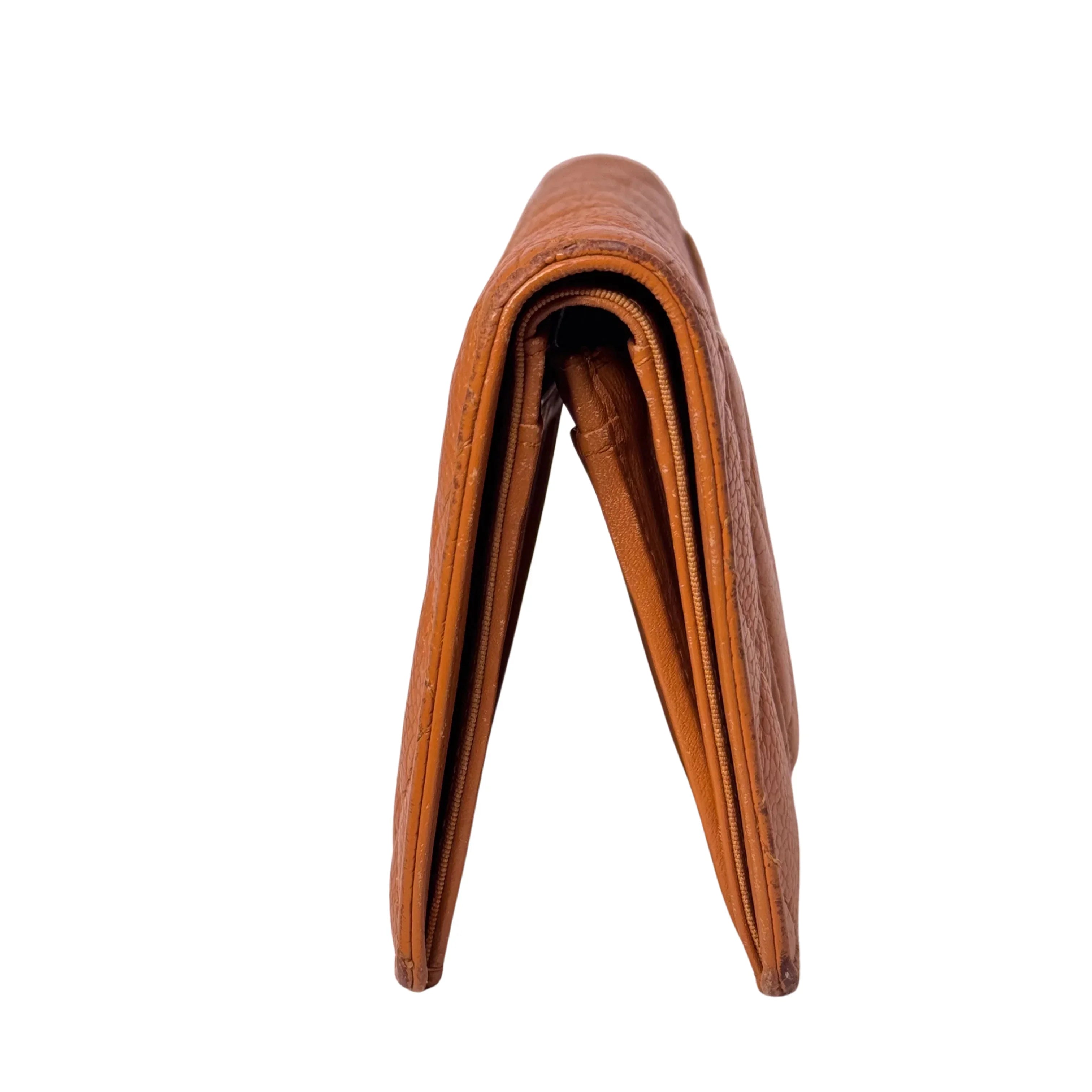 Chanel Caviar Leather Long Wallet Mustard - Lost Designer