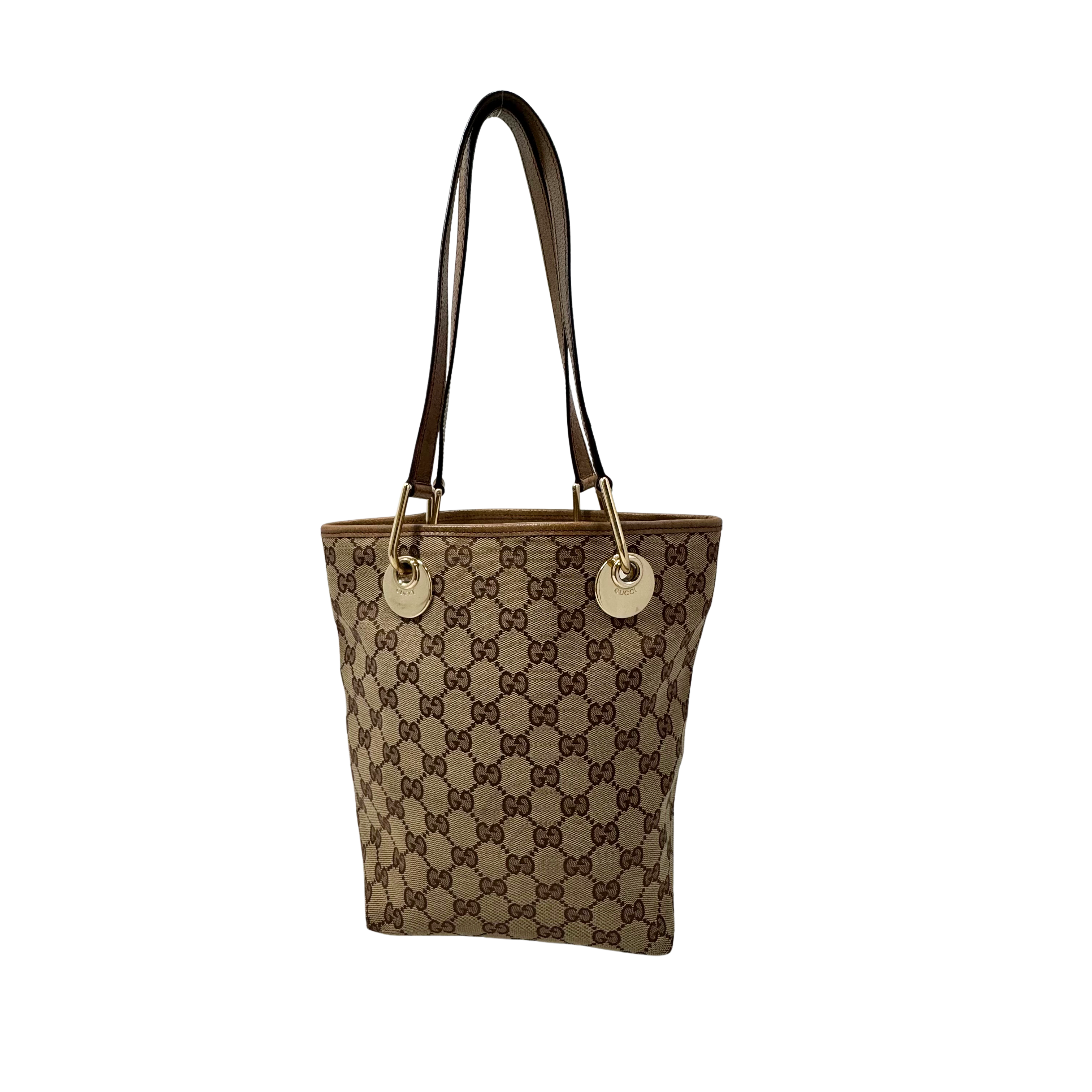 Gucci GG Canvas Tote Bag Brown