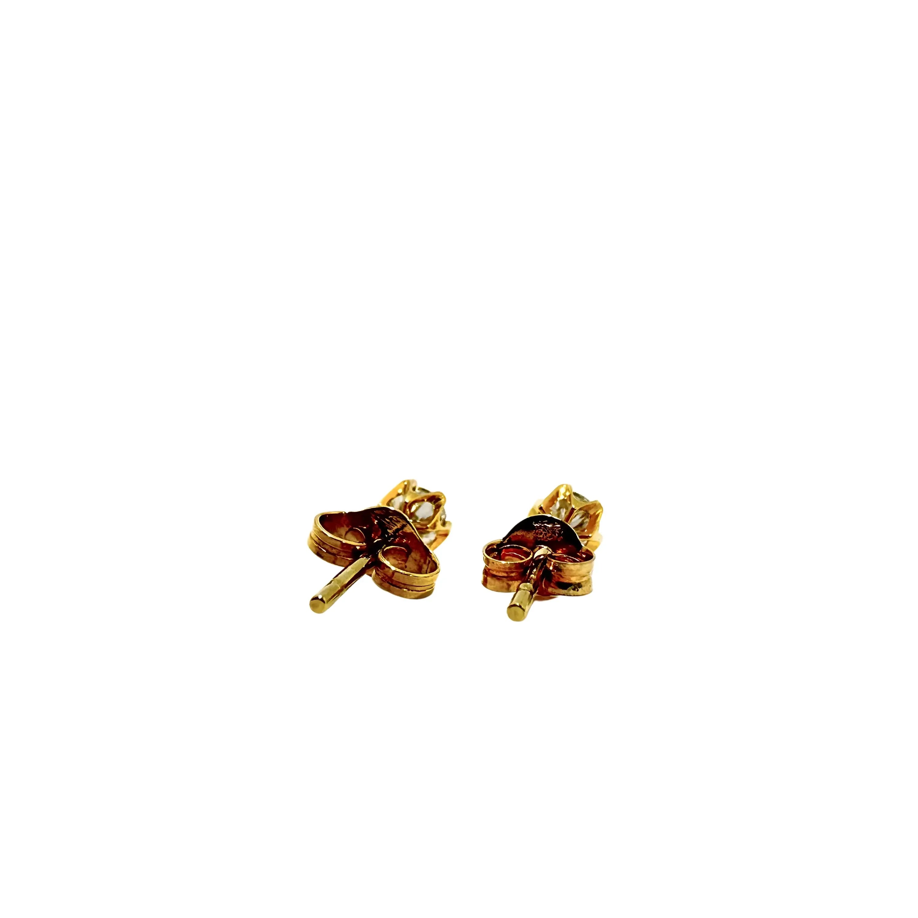 18ct Gold 0.4 Carat Total Diamond Studs Earrings - Lost Designer