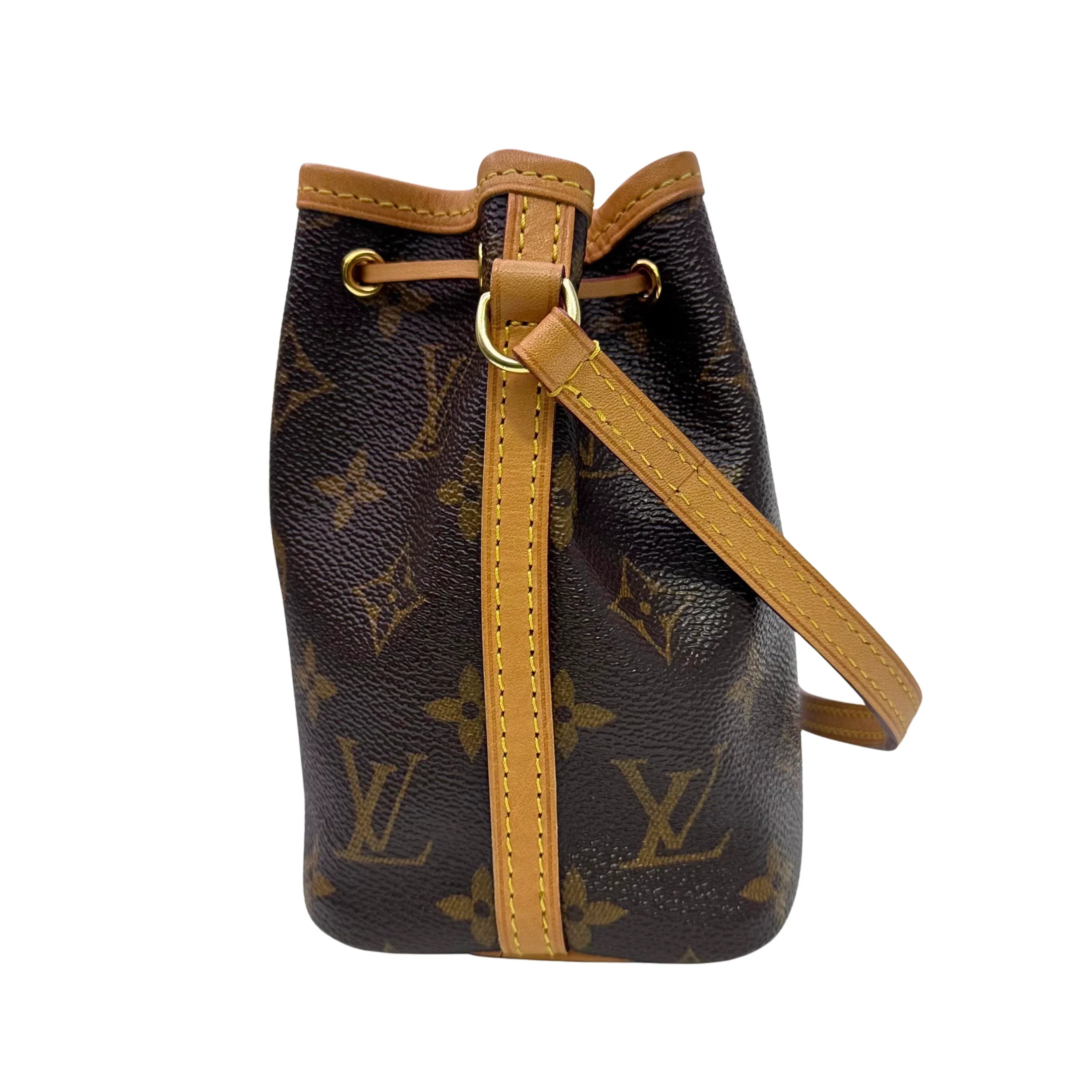 Louis Vuitton Nano Noè Shoulder Bag Monogram - Lost Designer