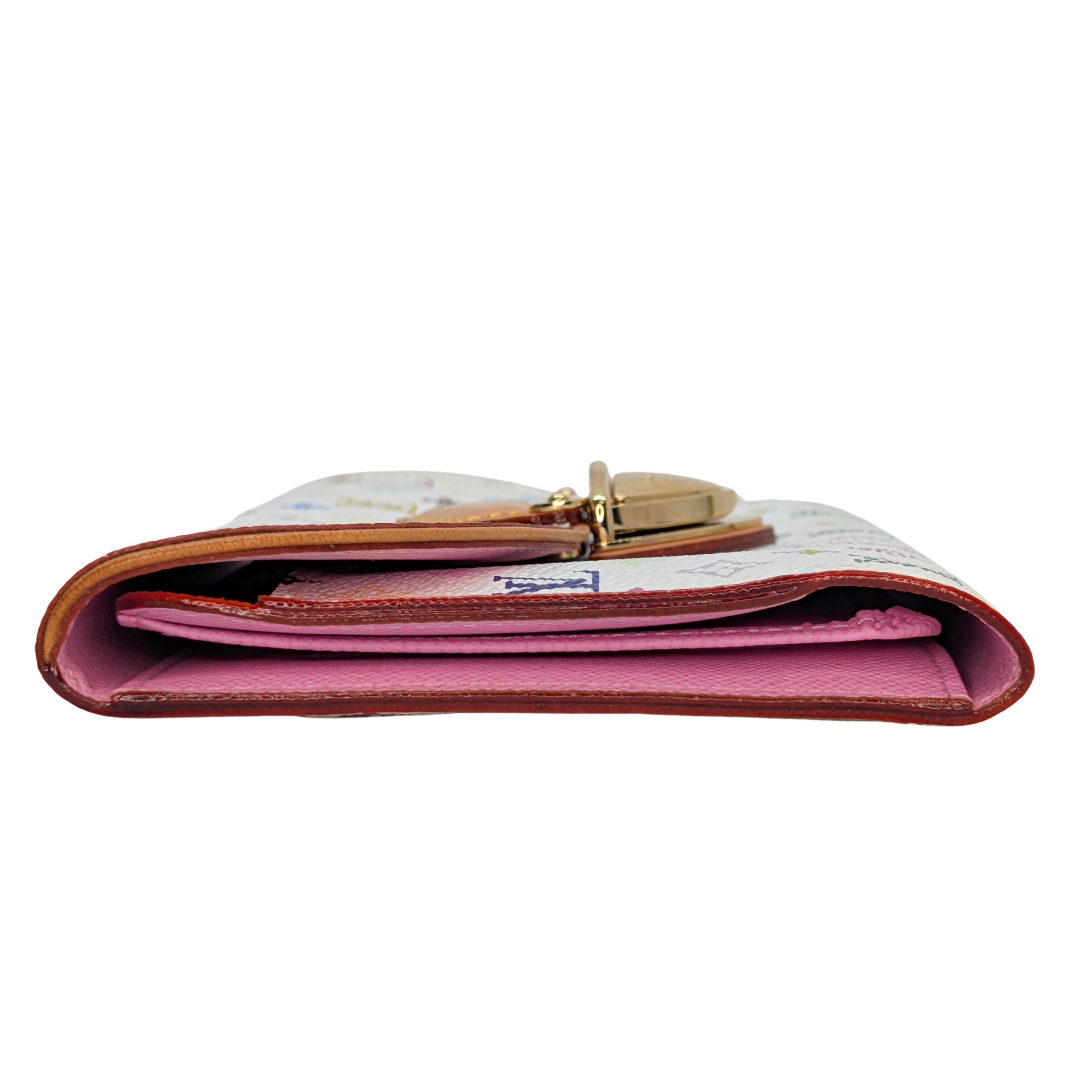 Louis Vuitton White Multicolor Monogram Canvas Eugenie Wallet