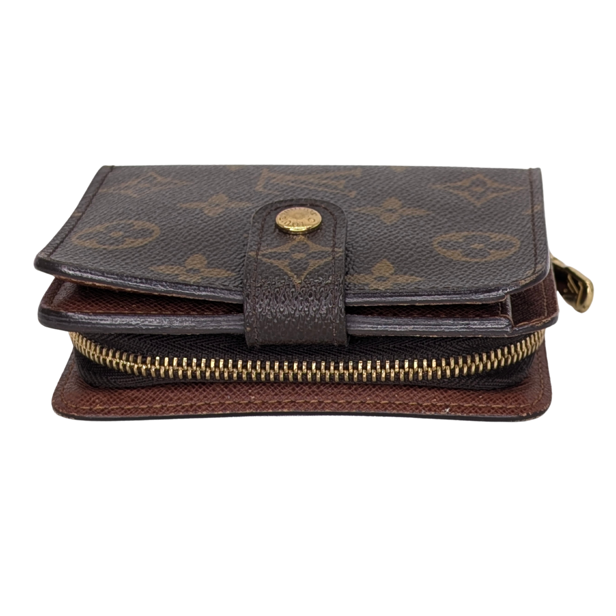 Louis Vuitton Compact Zip Bi-Fold Wallet Brown