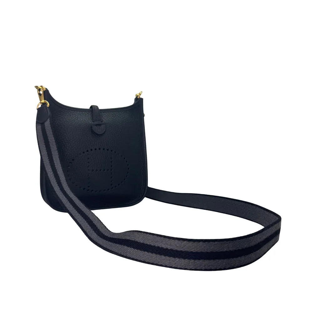 Hermés Evelyn Mini Crossbody Bag W Stamp 2024 Black - Lost Designer