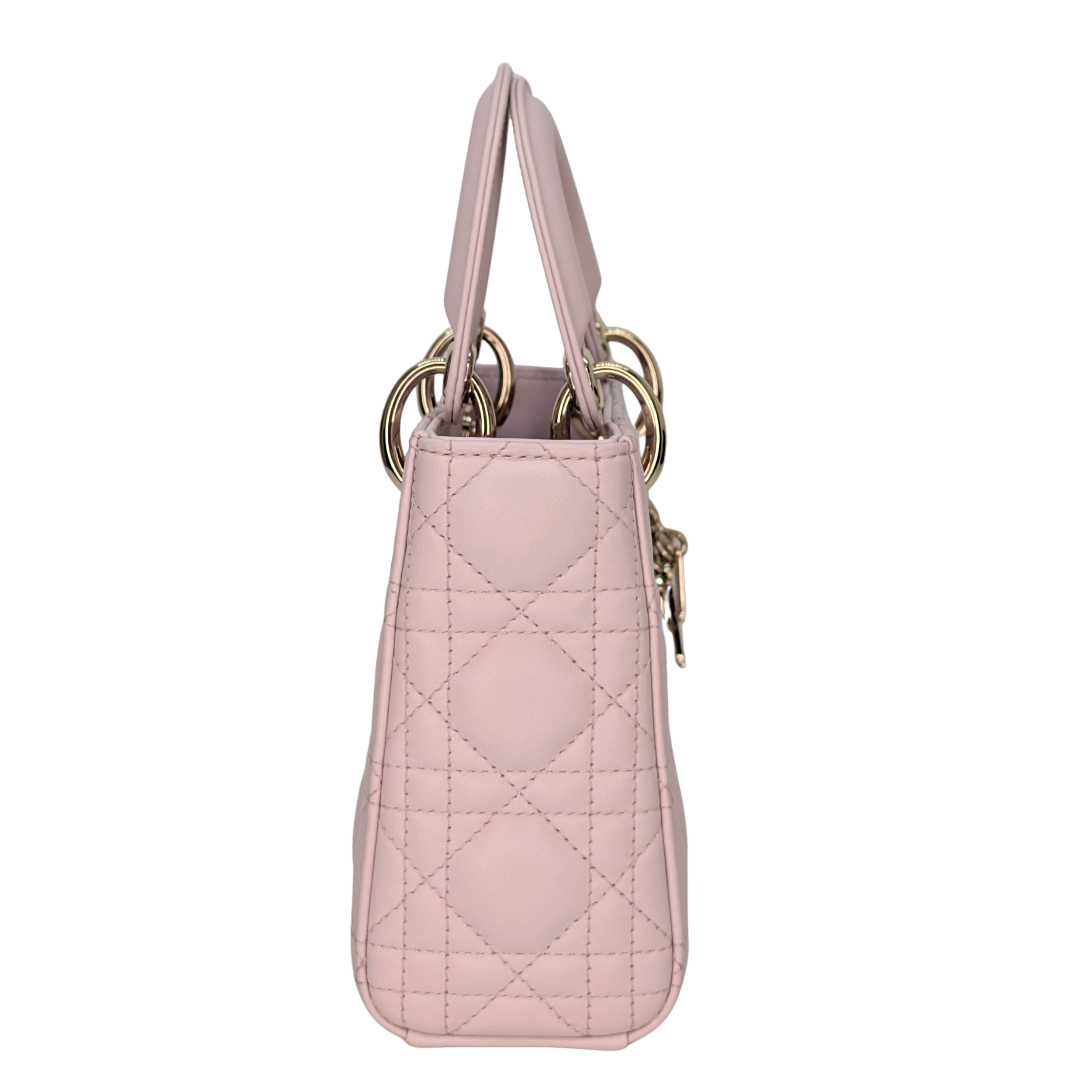Dior Lady DIor Mini Cannage Powder Pink Bag