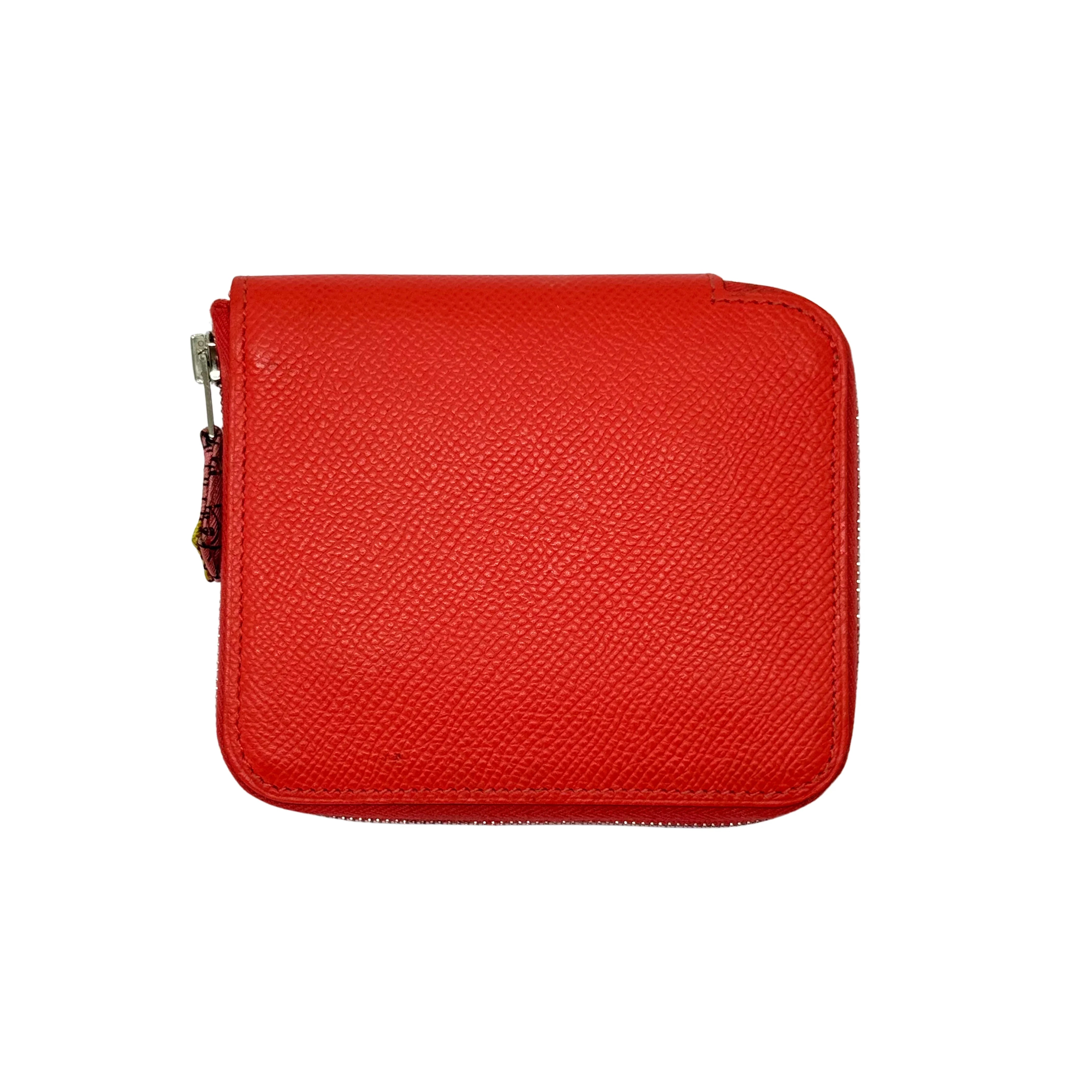 Hermés Epsom Silk'in Wallet Leather Red - Lost Designer