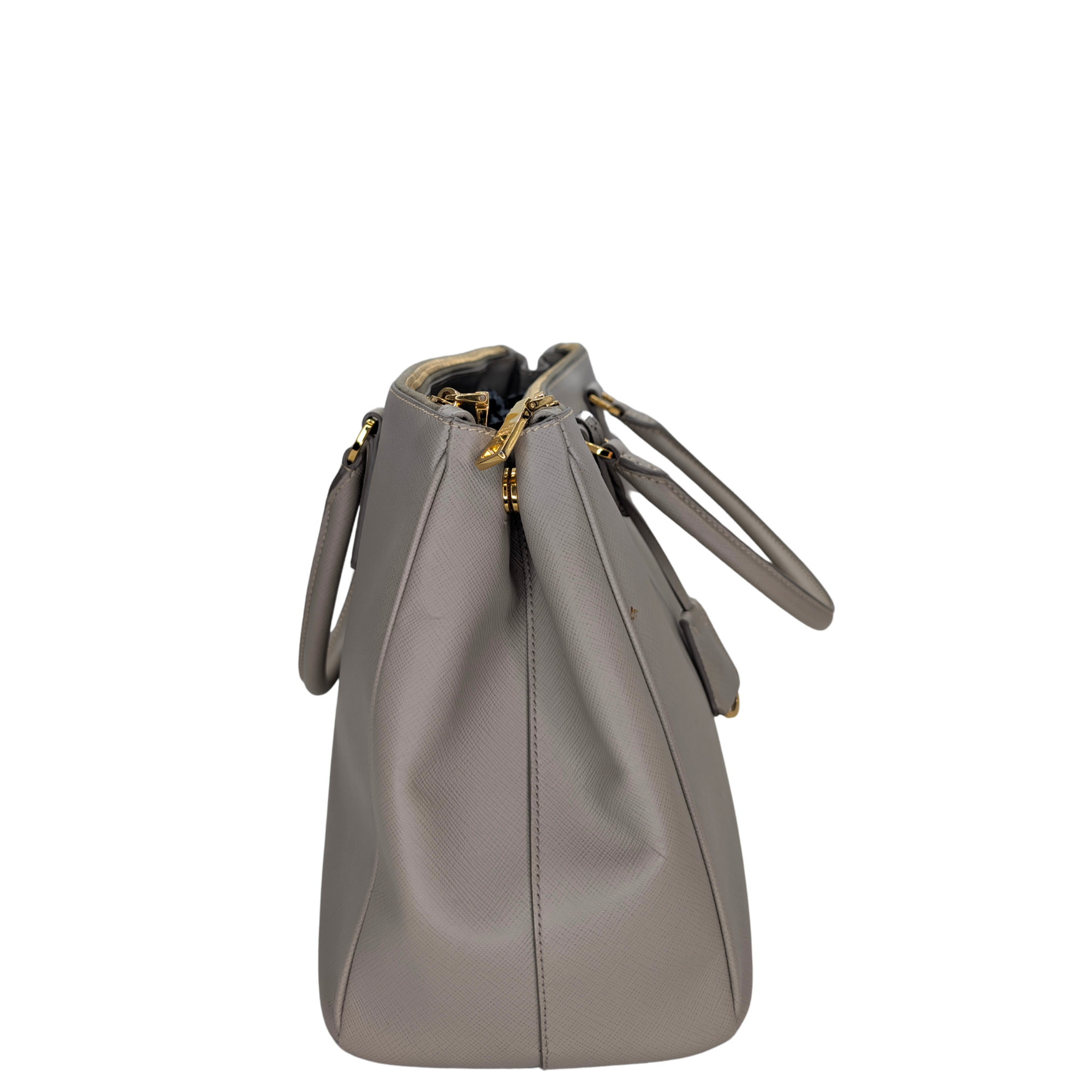 Prada Saffiano Large Galleria Tote Bag Grey