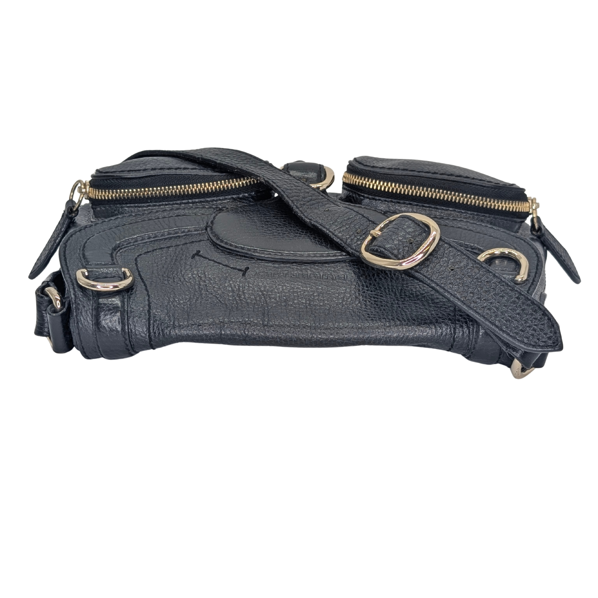 Burberry Leather Shoulder Bag Black