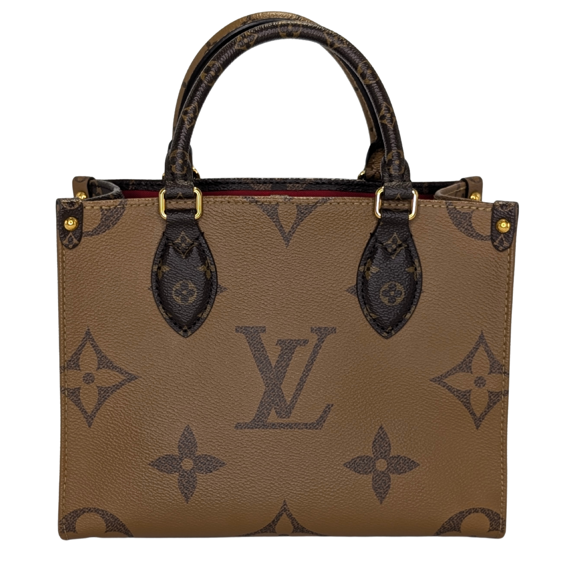 Louis Vuitton OnTheGo PM Monogram Handbag Brown