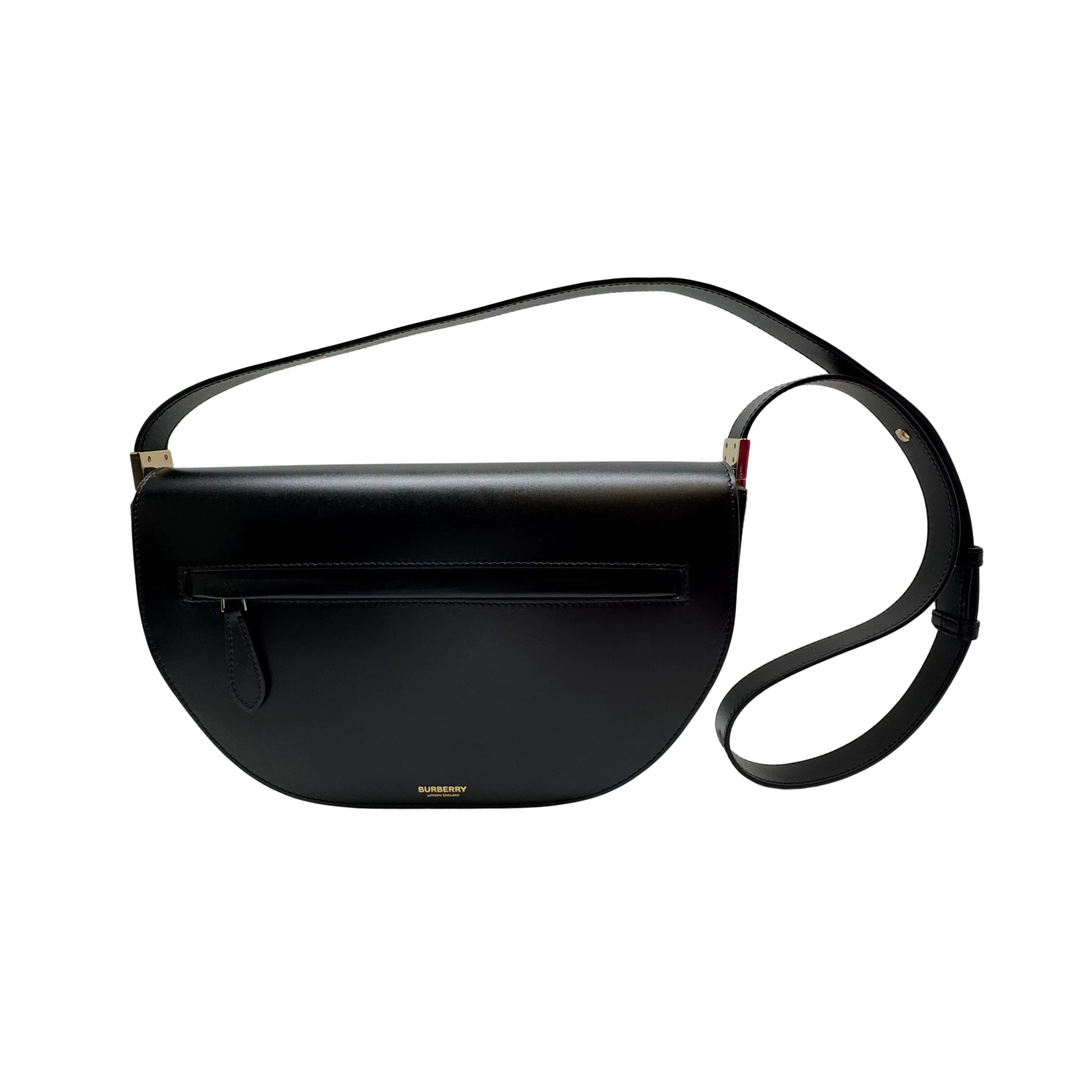 Burberry Small Olympia Handbag Leather Black - Lost Designer