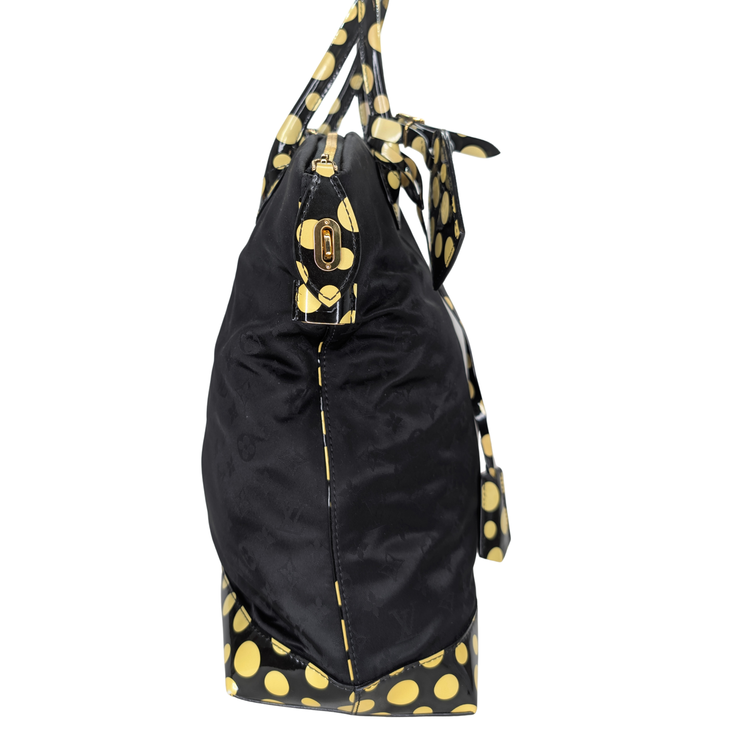 Louis Vuitton X Yayoi Kusama Monogram Nylon Infinity Dots Lockit Bag MM