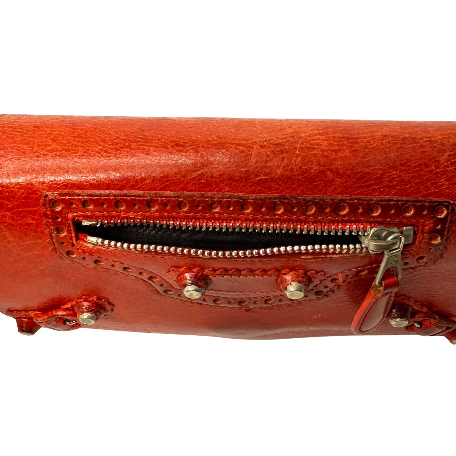Balenciaga Red Lipstick Agneau Leather Giant 12 Gold Hardware Wallet