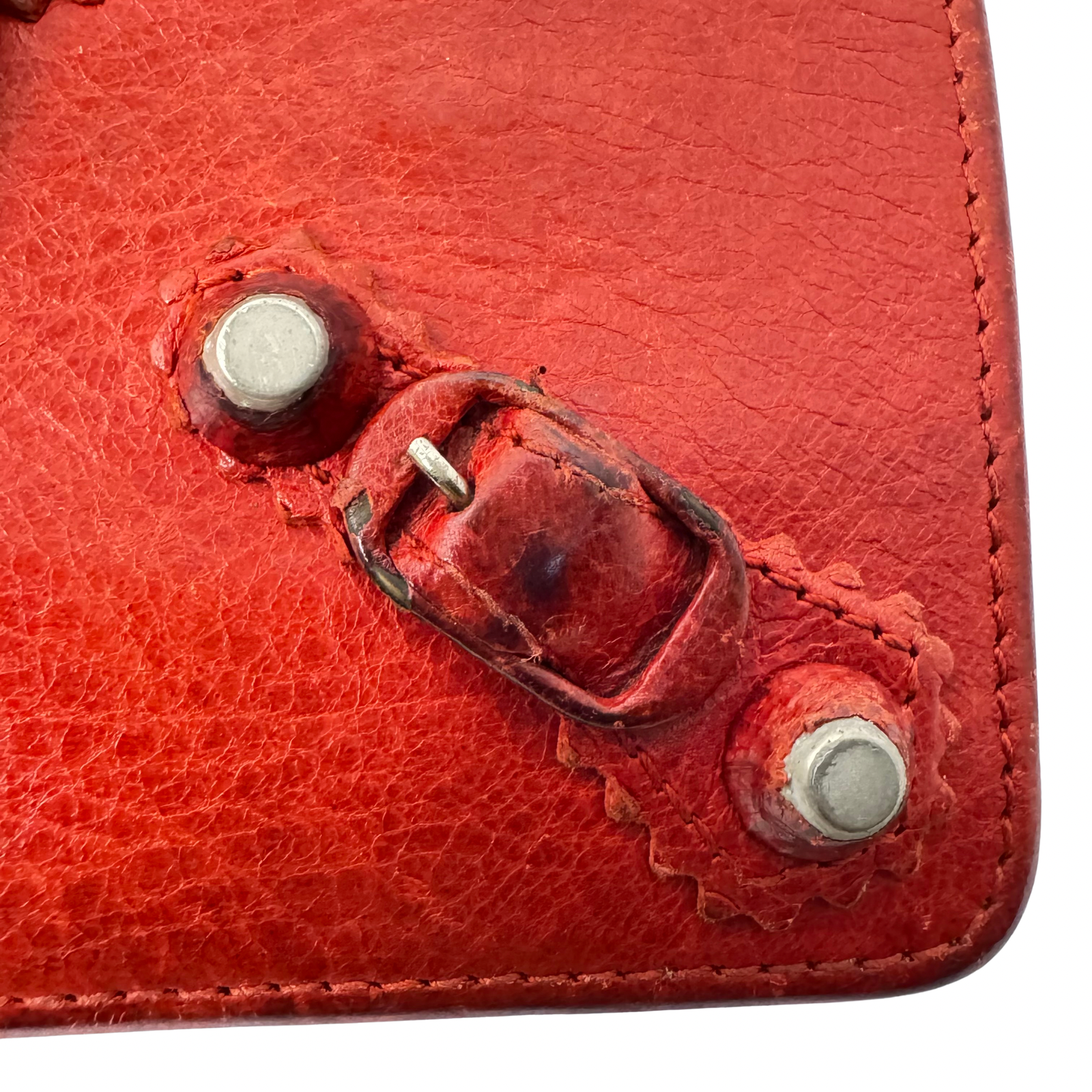 Balenciaga Red Lipstick Agneau Leather Giant 12 Gold Hardware Wallet