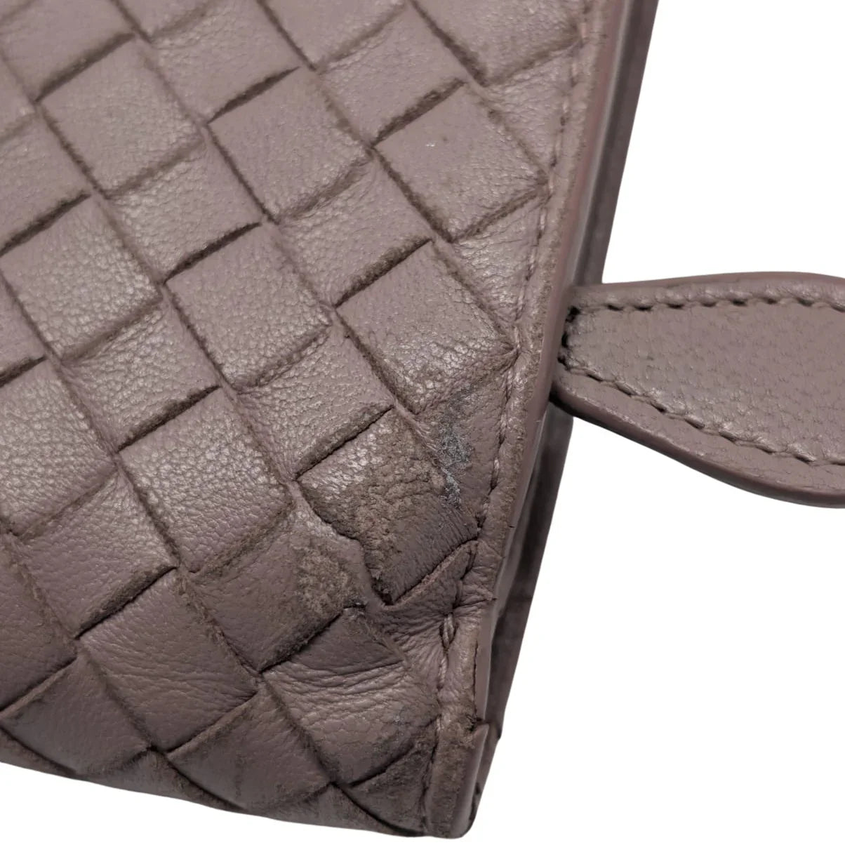 Bottega Veneta Intreciatto Vintage Wallet Leather Pink - Lost Designer