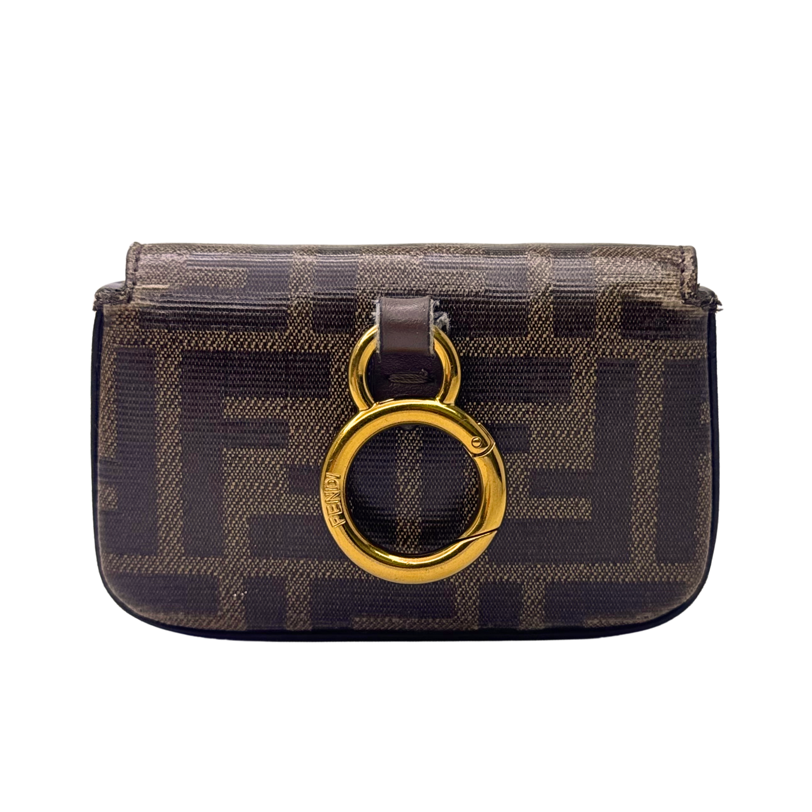 Fendi Nano Baguette Crossbody Bag Brown