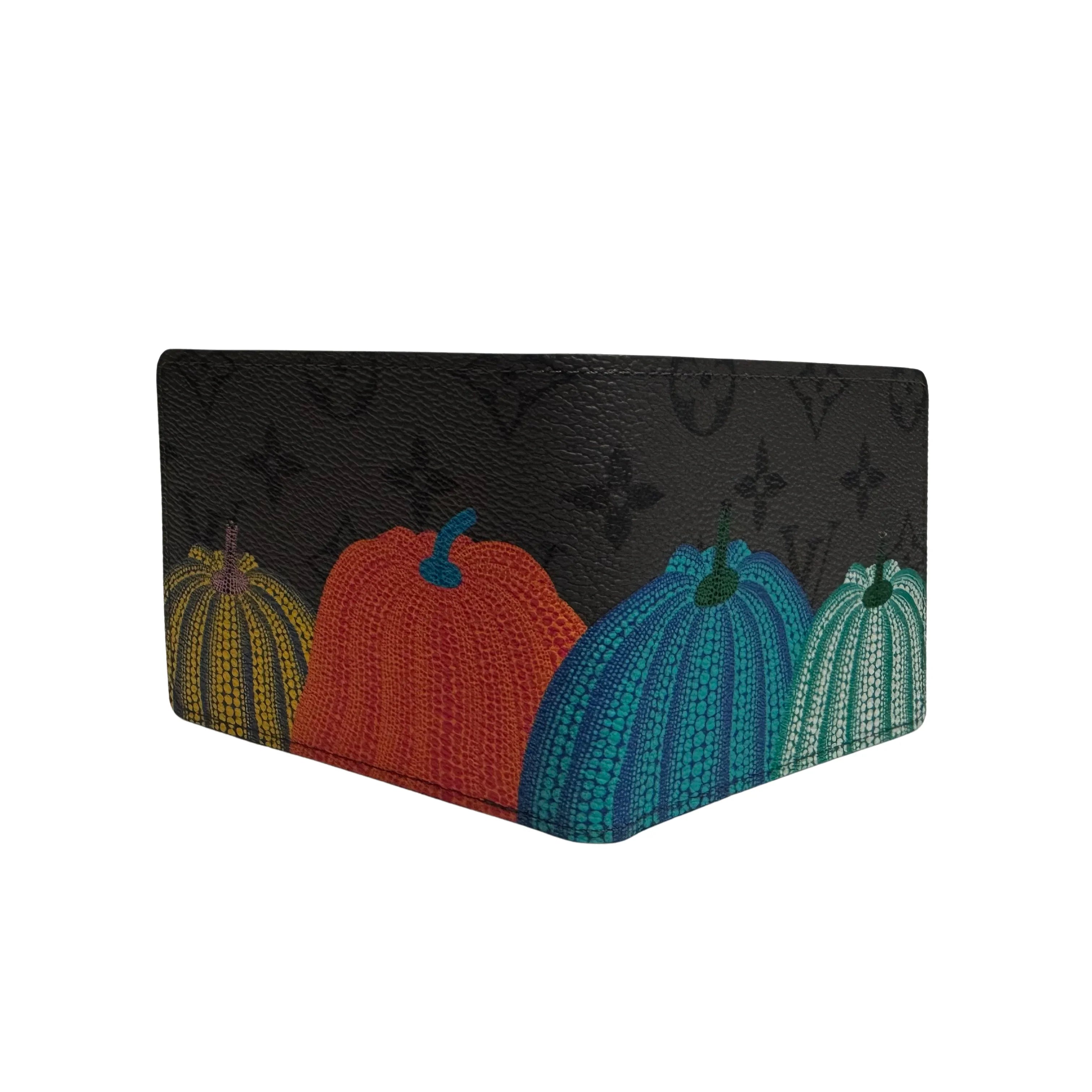 Louis Vuitton X Yayoi Kusama limited edition Eclipse Reverse Pumpkin Slender Wallet