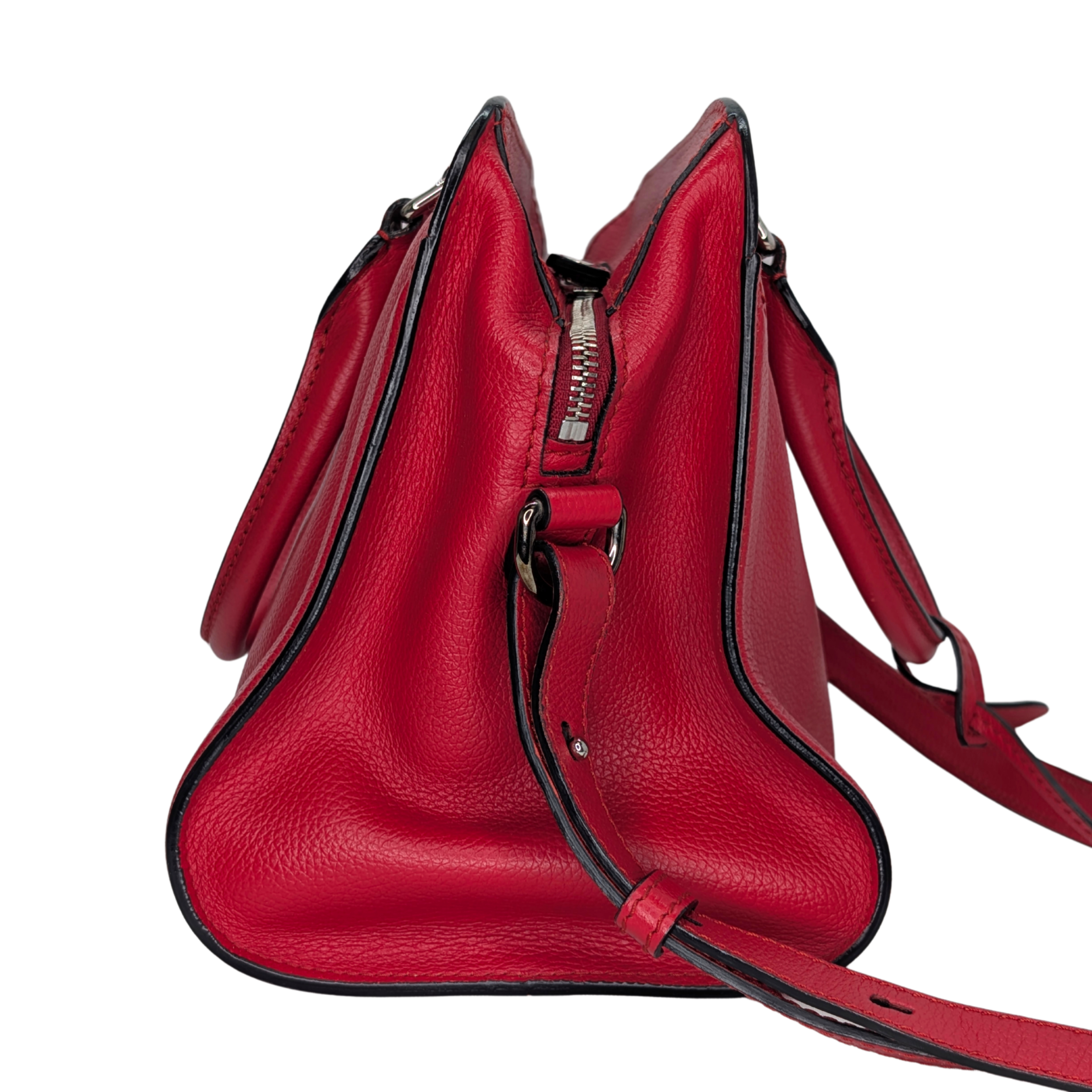 Alexander McQueen Padlock Skull Tote Bag Red