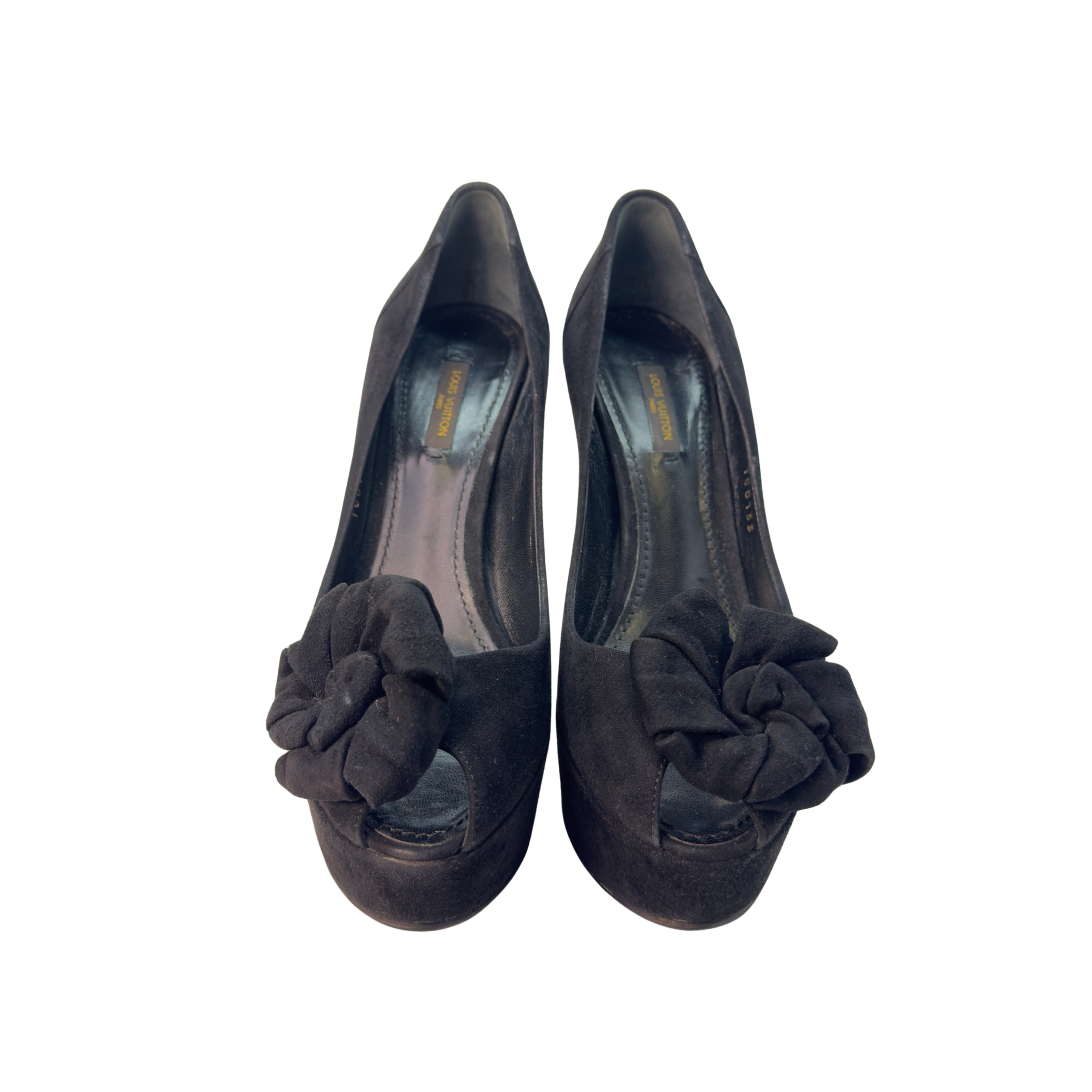 Louis Vuitton Suede Last Dance Pumps Heels Black 37.5