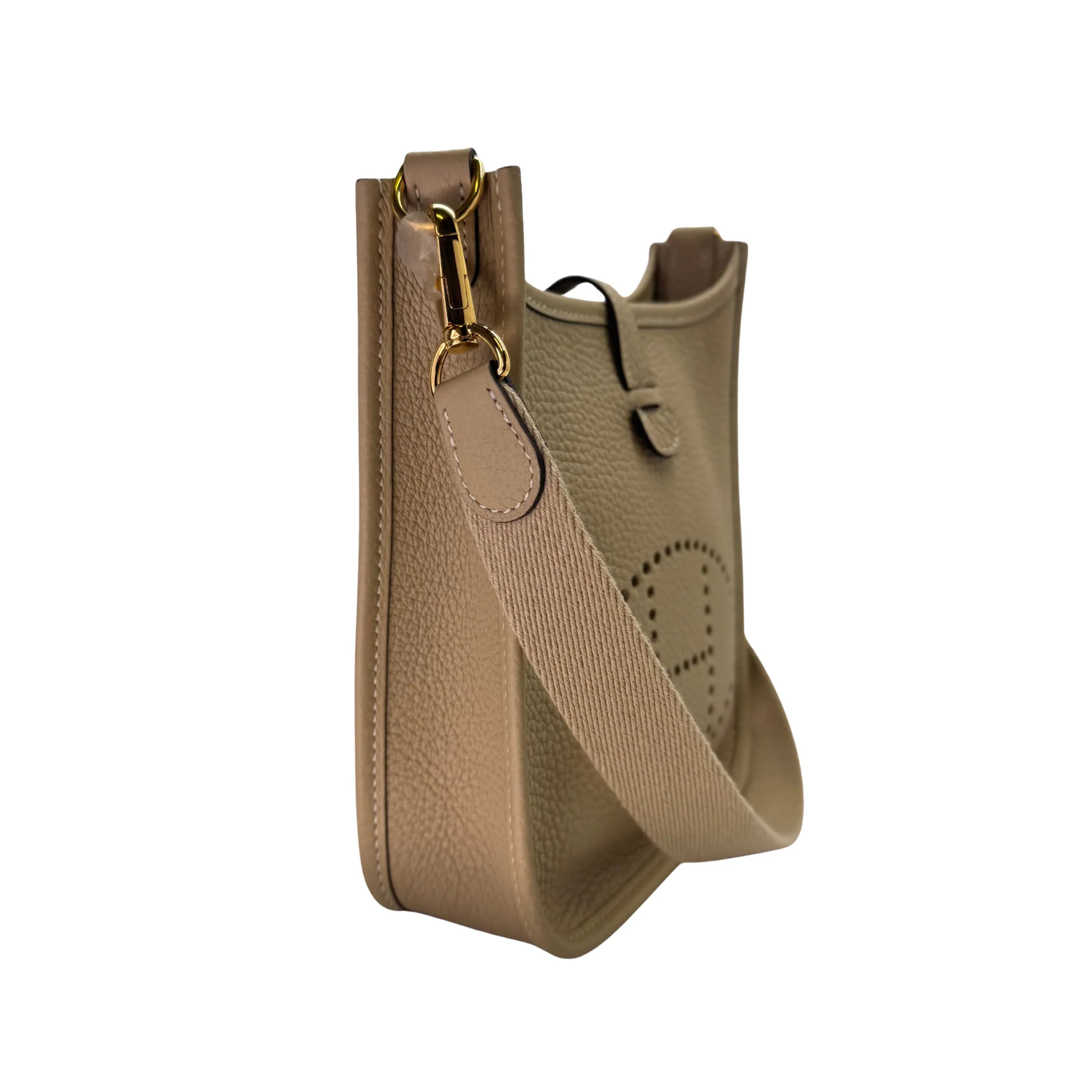 Hermés Evelyn Mini Crossbody Bag U Stamp 2022 Beige - Lost Designer