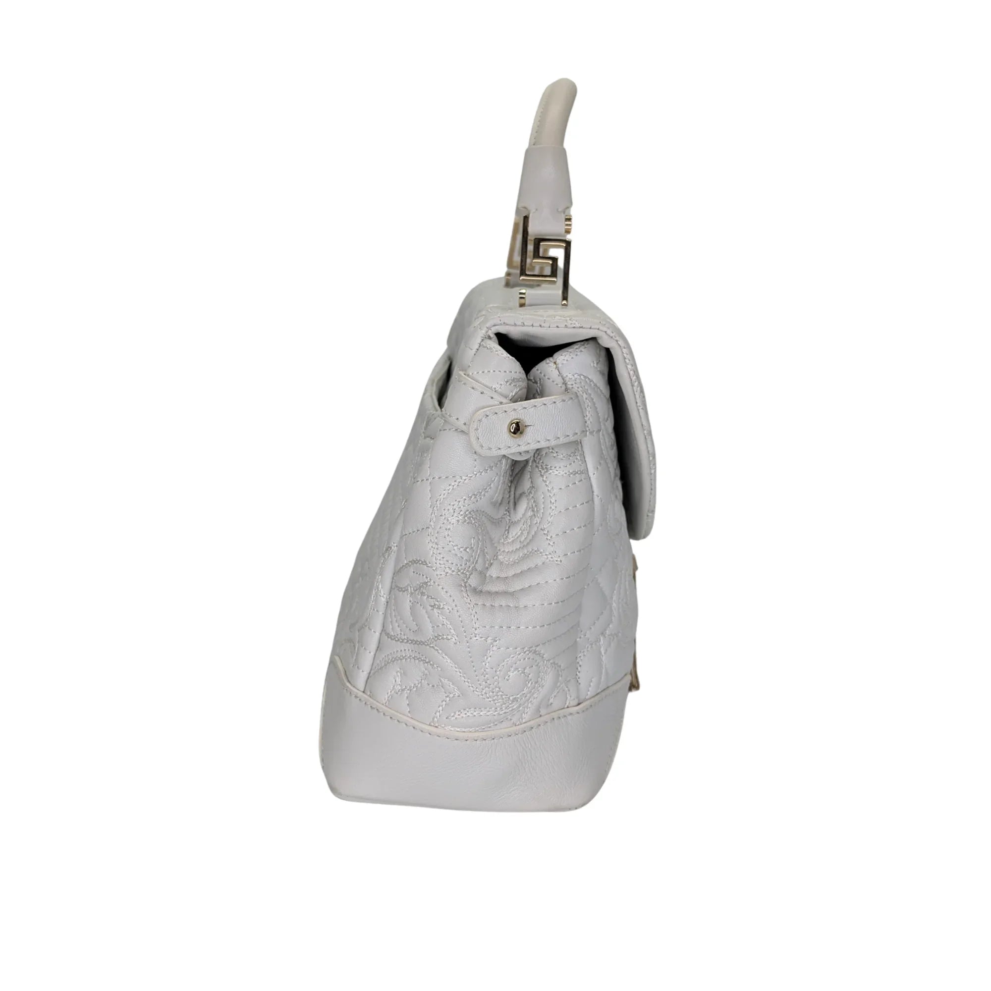 Versace Vanitas Barocco Handbag White - Lost Designer