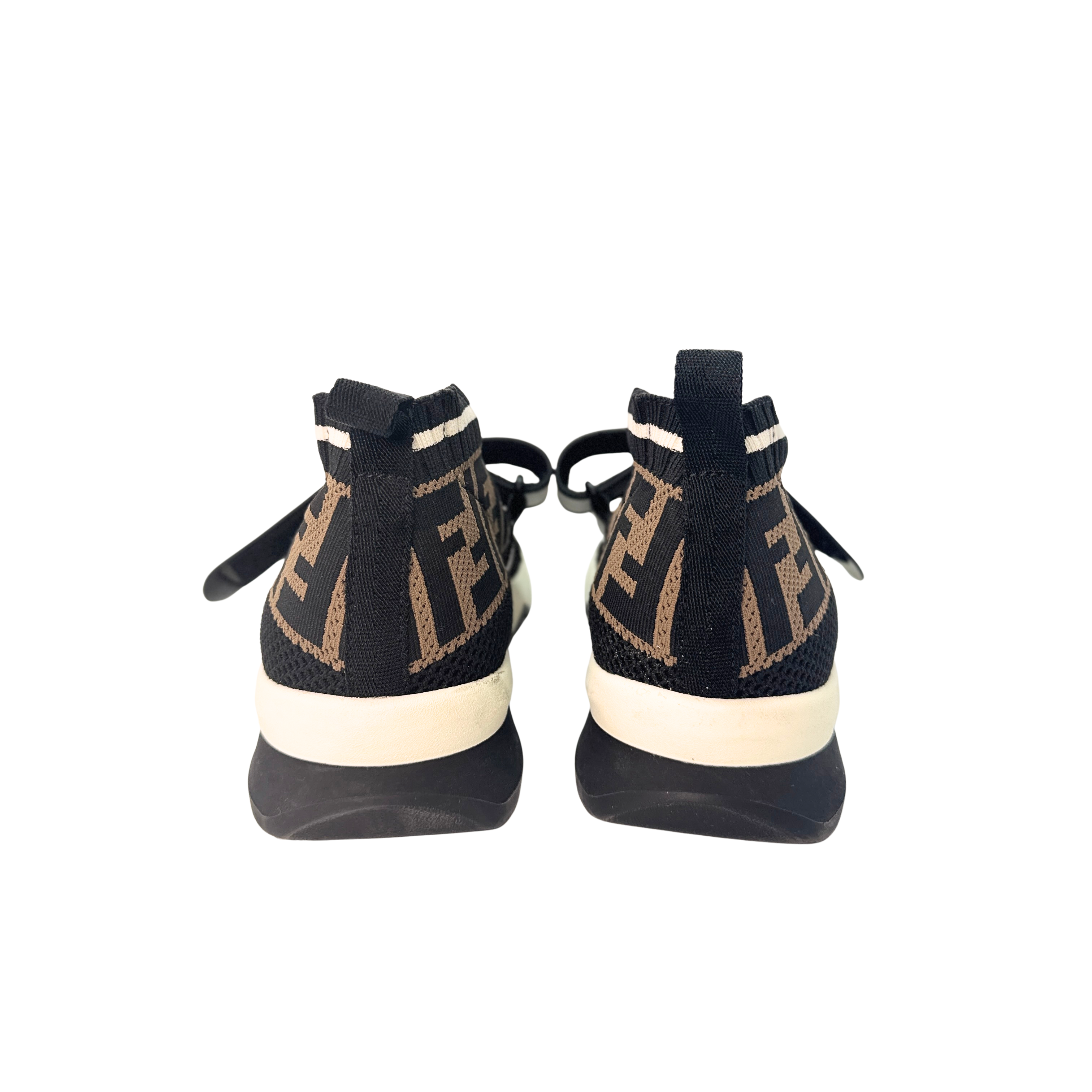 Fendi Stretch Yarn FF Stiff Band Rockoko Sneakers 38