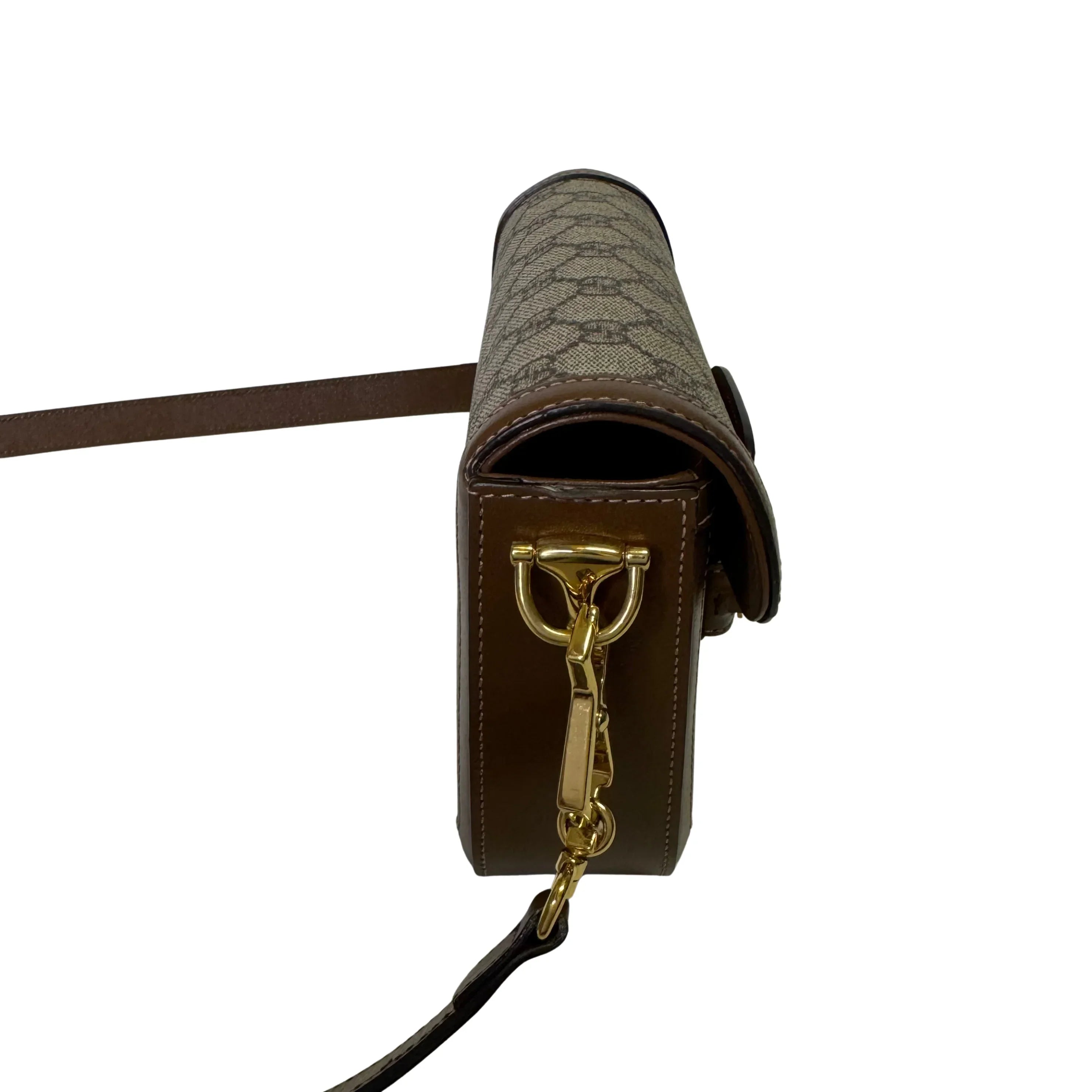 Gucci Horsebit 1955 Shoulder Bag GG Supreme Canvas/Leather Beige/Brown