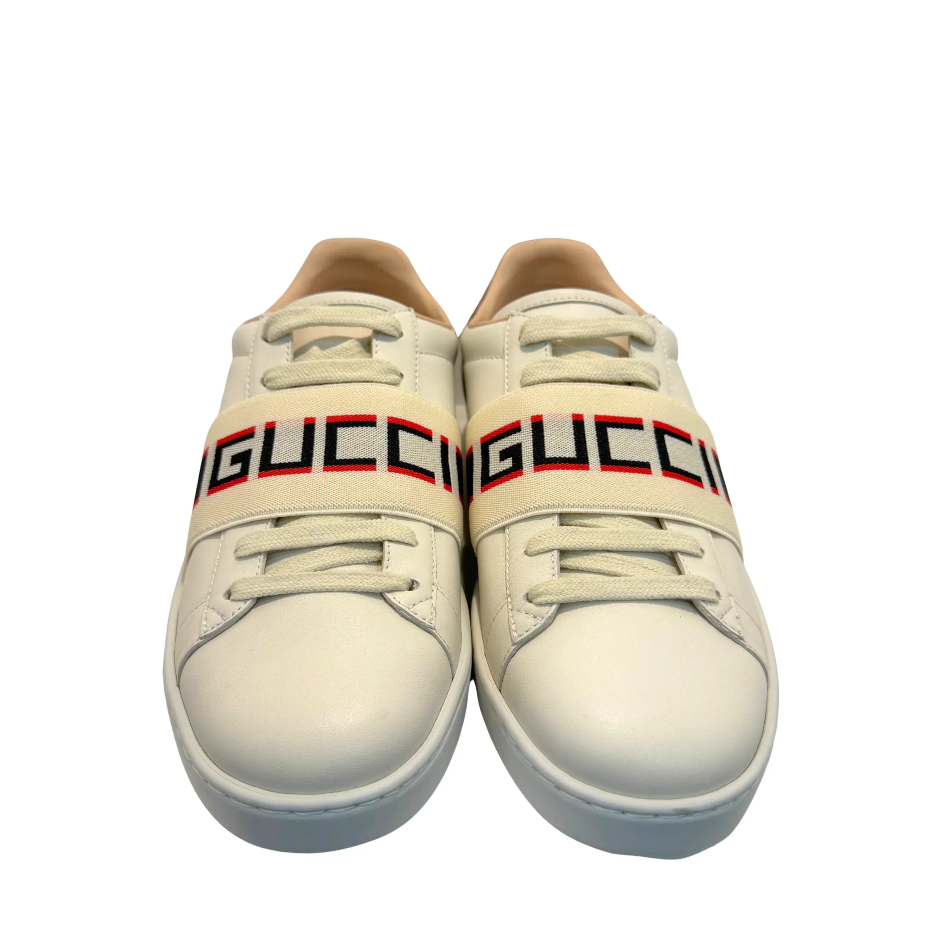 Gucci Ace Sneakers Leather White 37.5 - Lost Designer