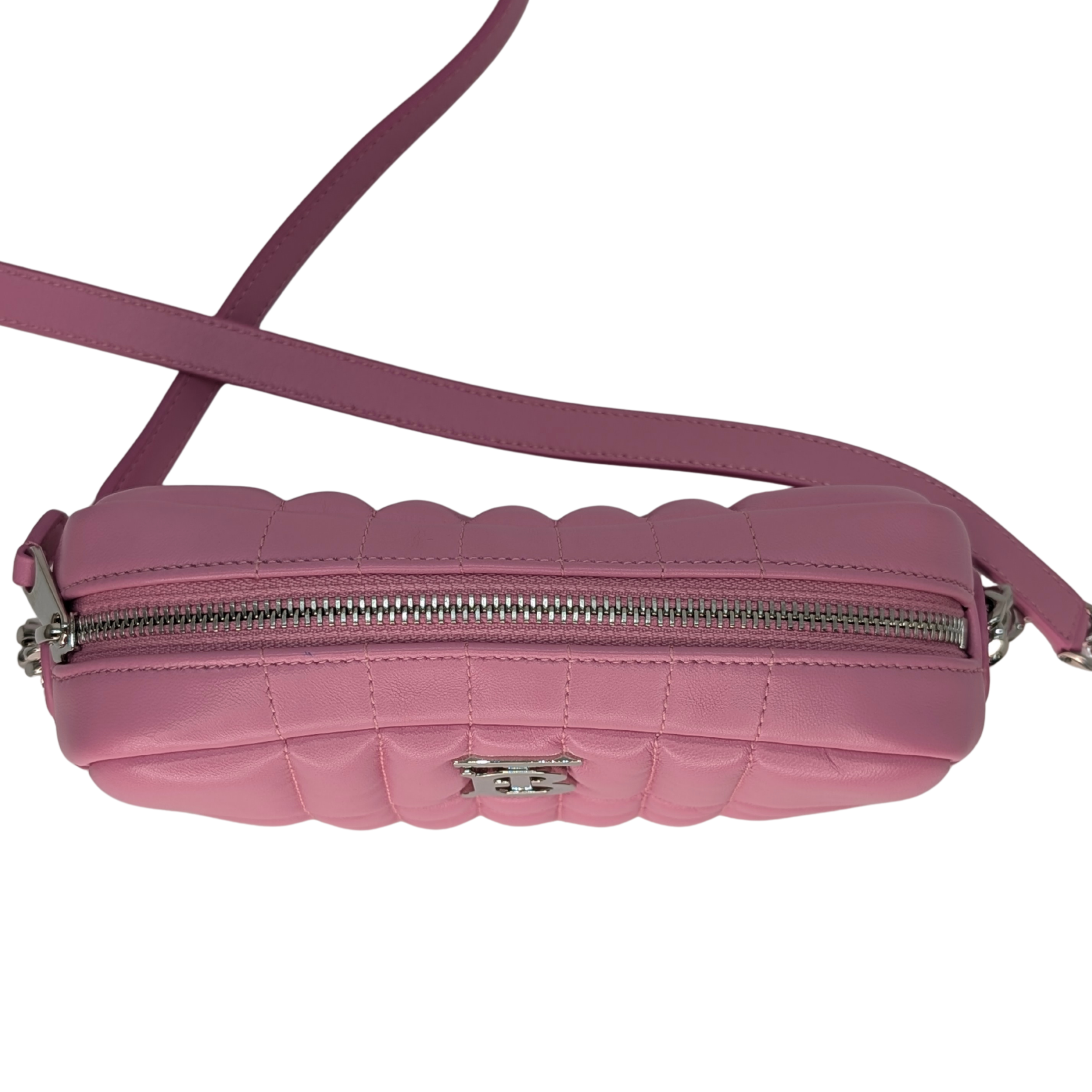 Burberry TB Mini Quilted Lambskin Lola Camera Bag Pink