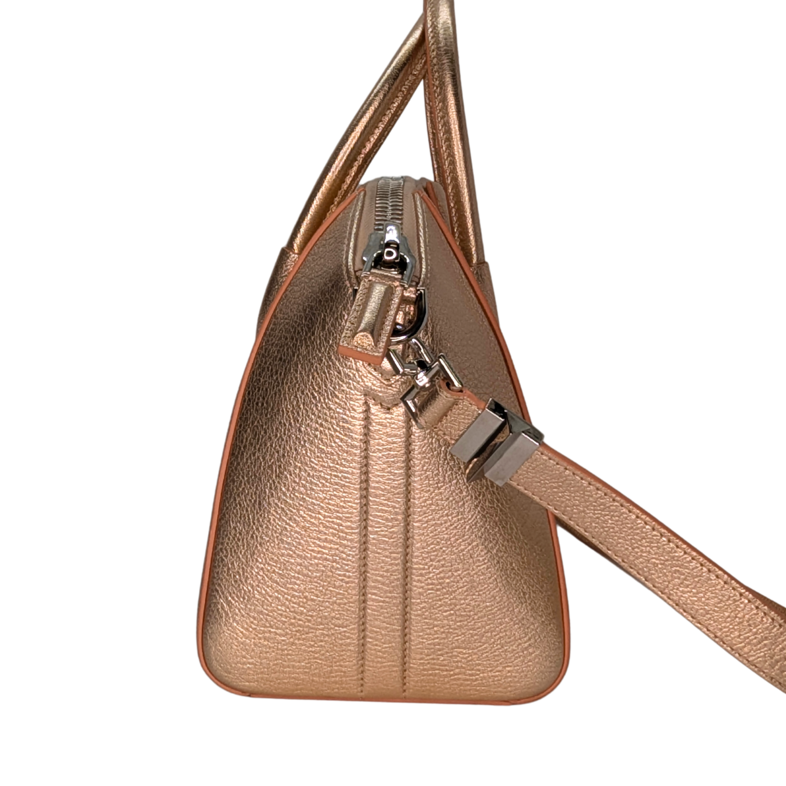 Givenchy Antigona Small Sugar Goatskin Metalic Pink Bag