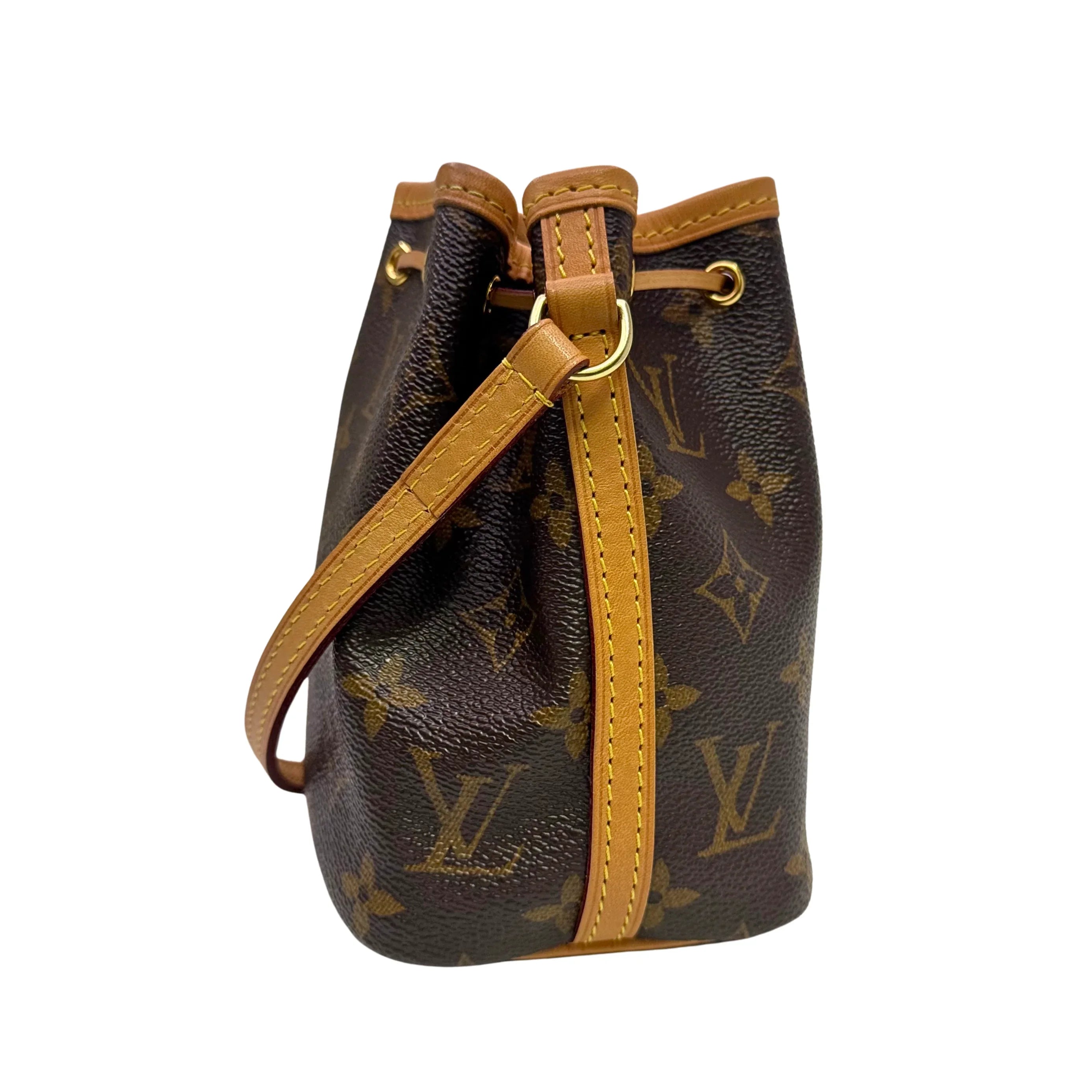 Louis Vuitton Nano Noè Shoulder Bag Monogram - Lost Designer