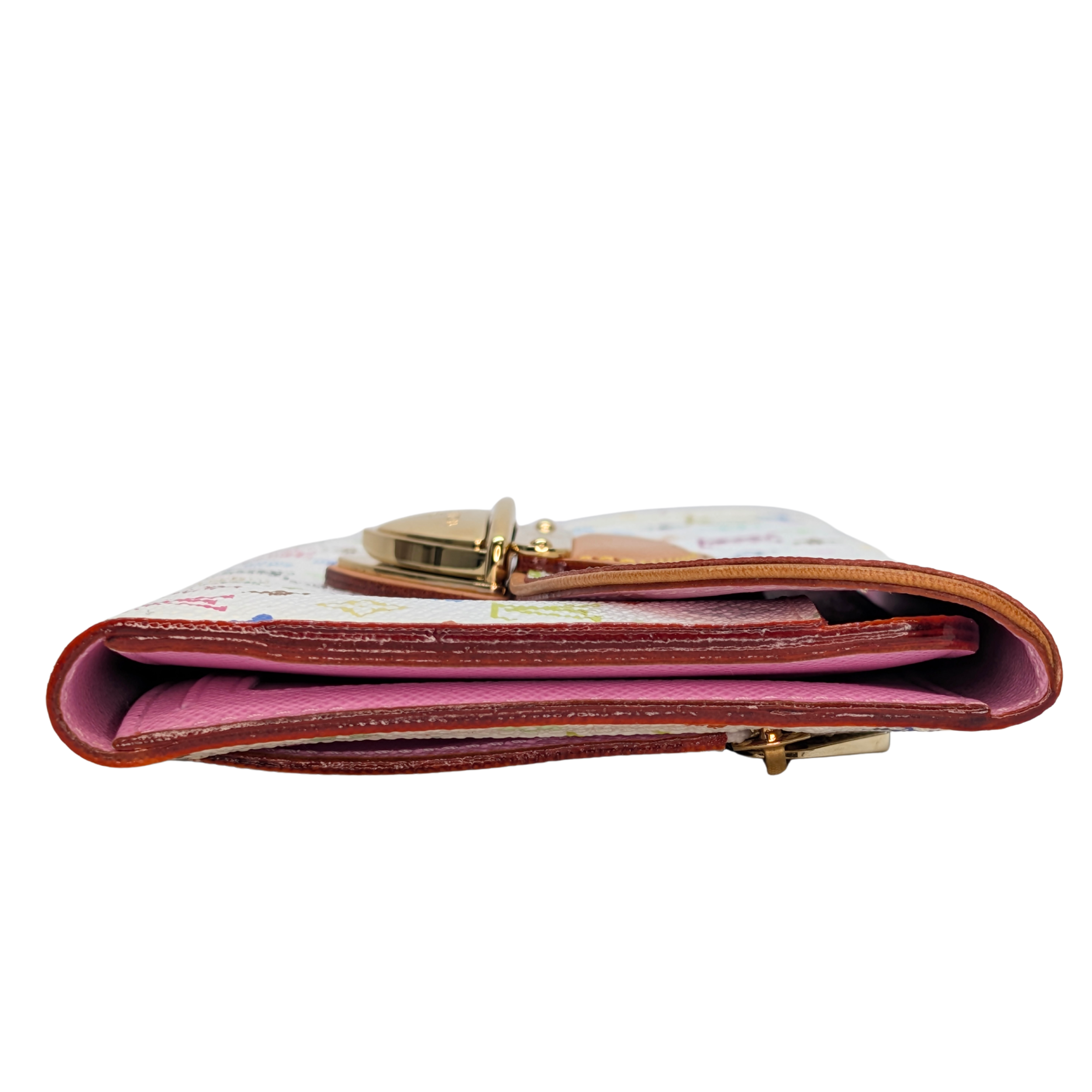 Louis Vuitton White Multicolor Monogram Canvas Eugenie Wallet