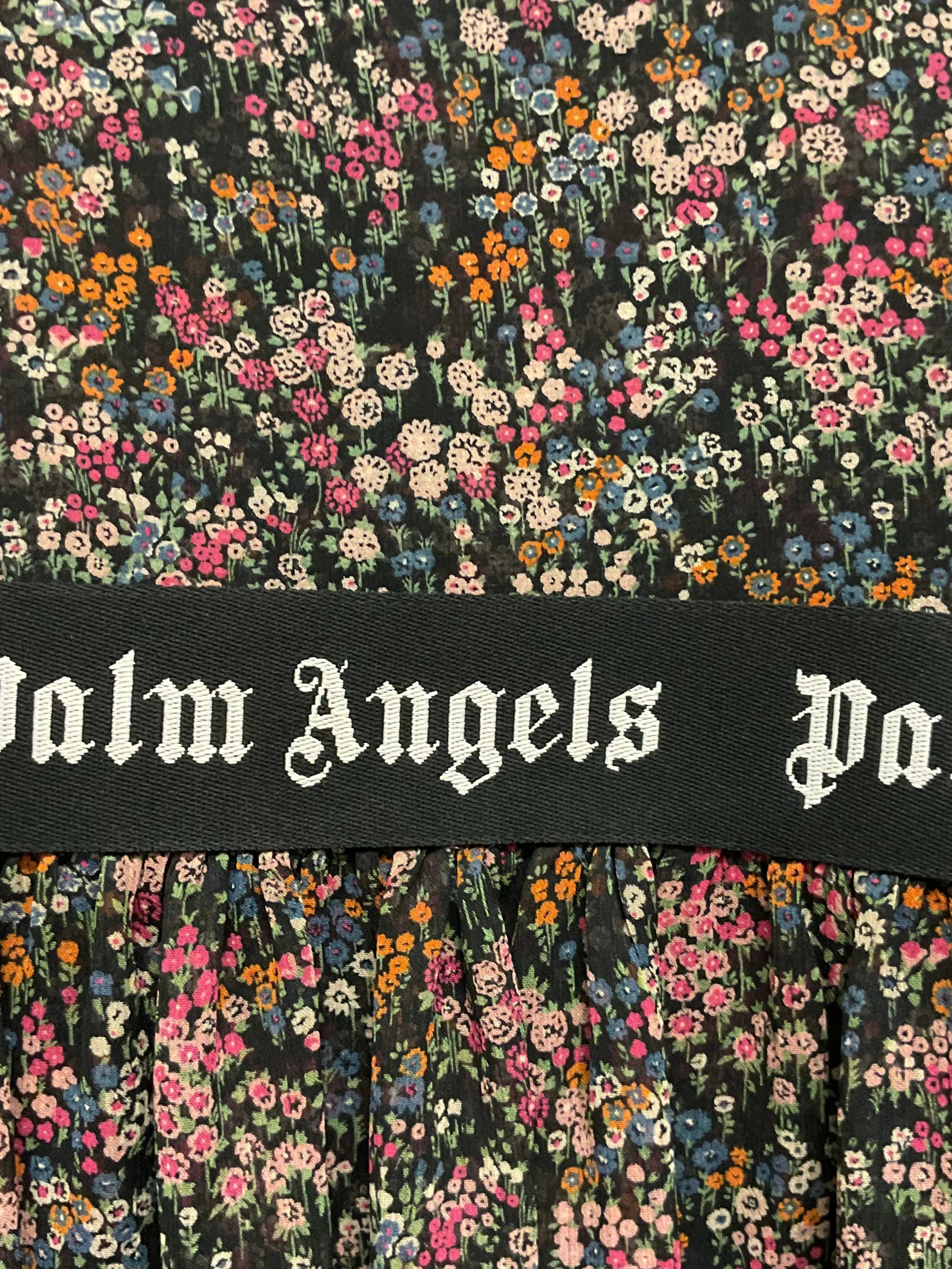 Palm Angels Long Dress Floral Multicolour 42 - Lost Designer