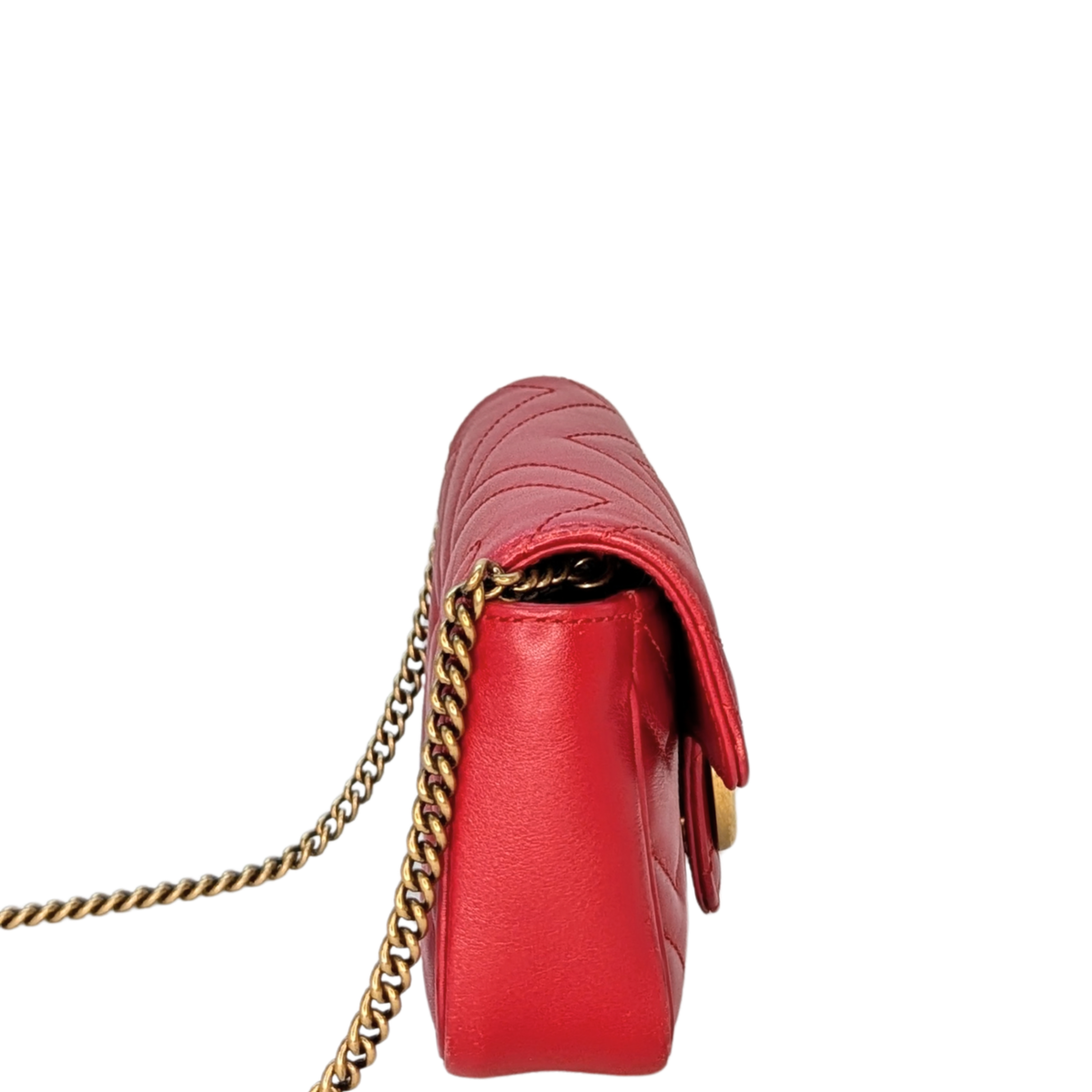 Gucci GG Marmont Mini Shoulder Bag Red