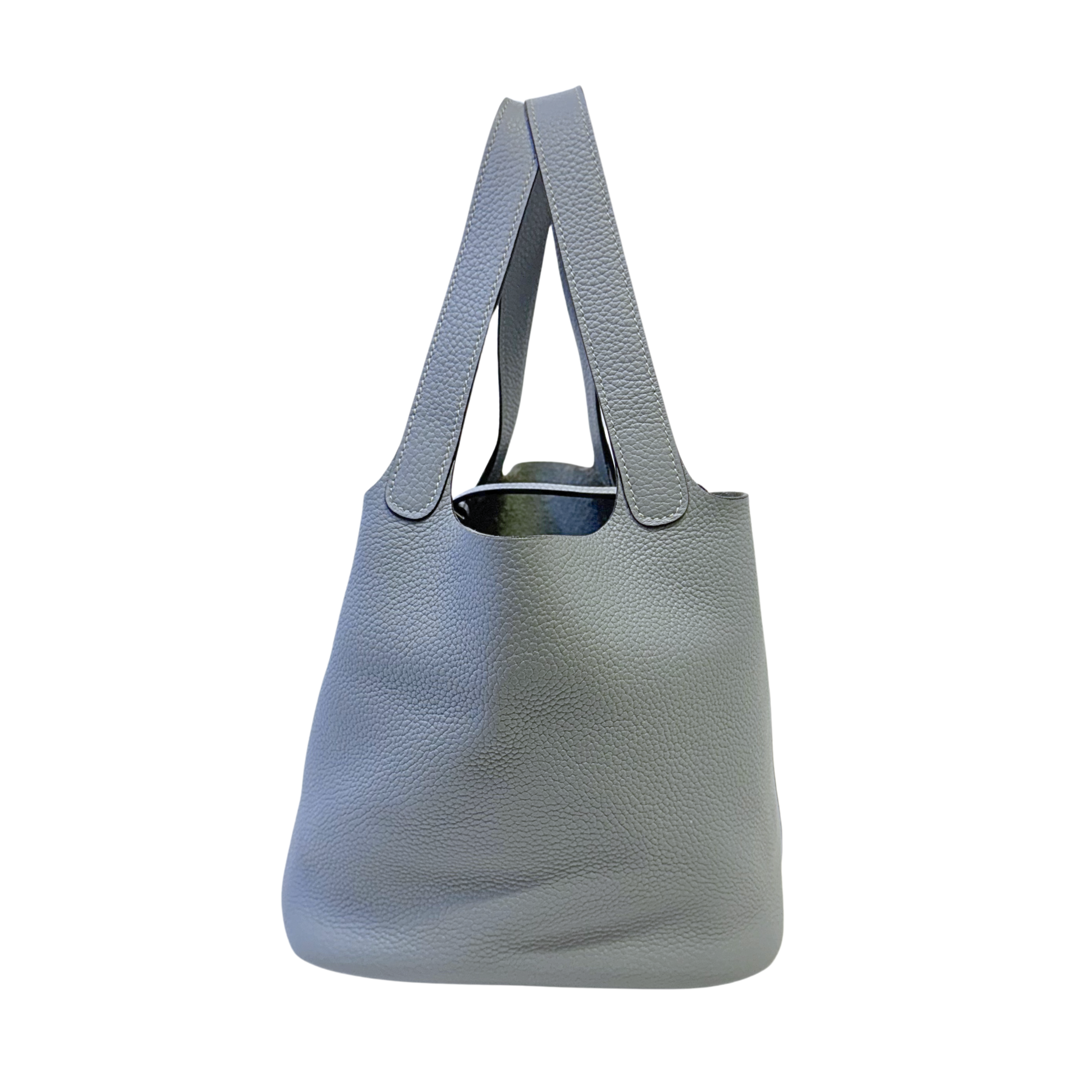 Hermès Picotin Lock 18 Handbag Leather Light Blue