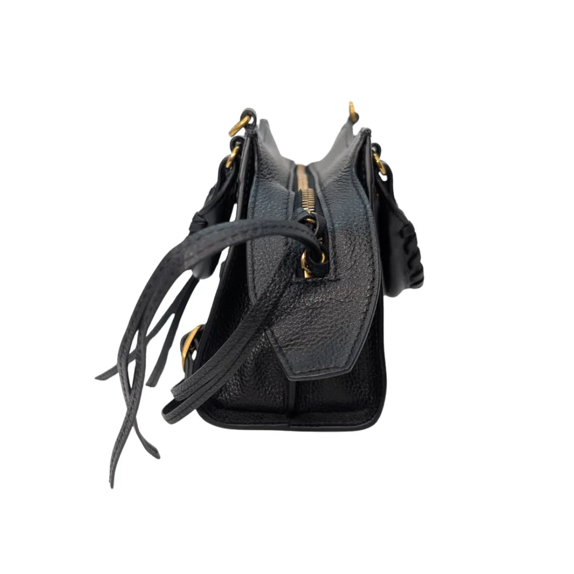 Balenciaga Neo Classic Gold Hardware Mini City Black - Lost Designer