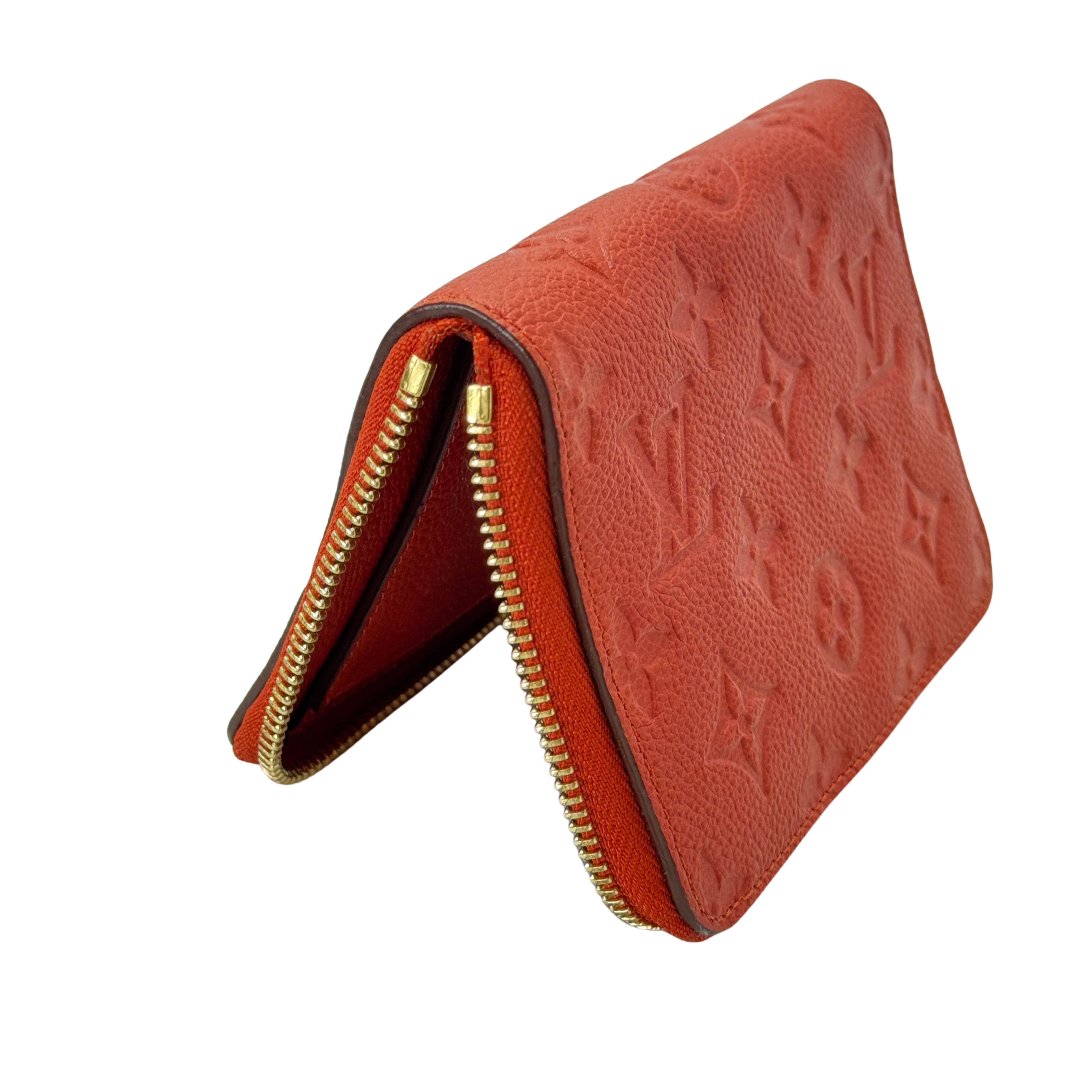 Louis Vuitton Empreinte Wallet Leather Red