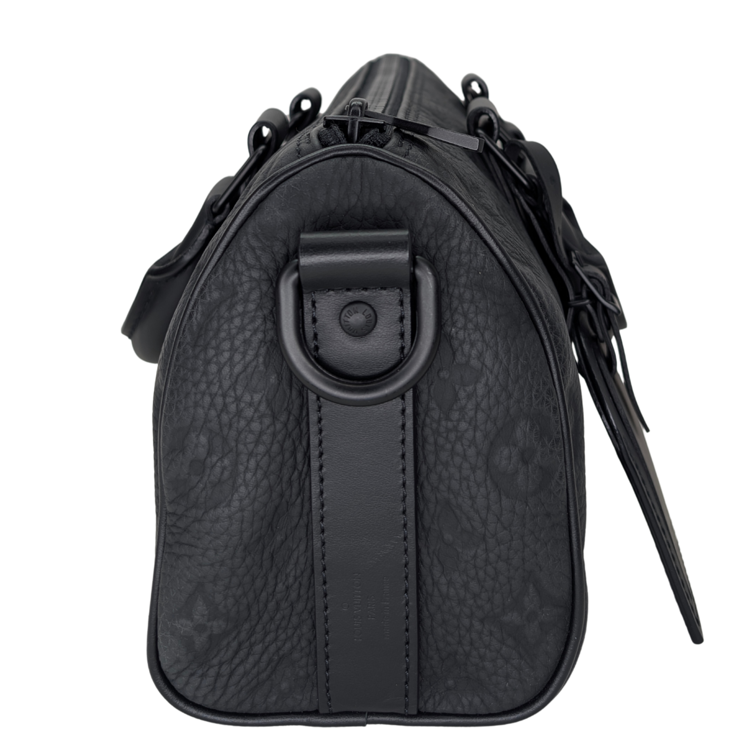 Louis Vuitton Keepall 25 Bandouliere Taurillon Monogram Leather Black