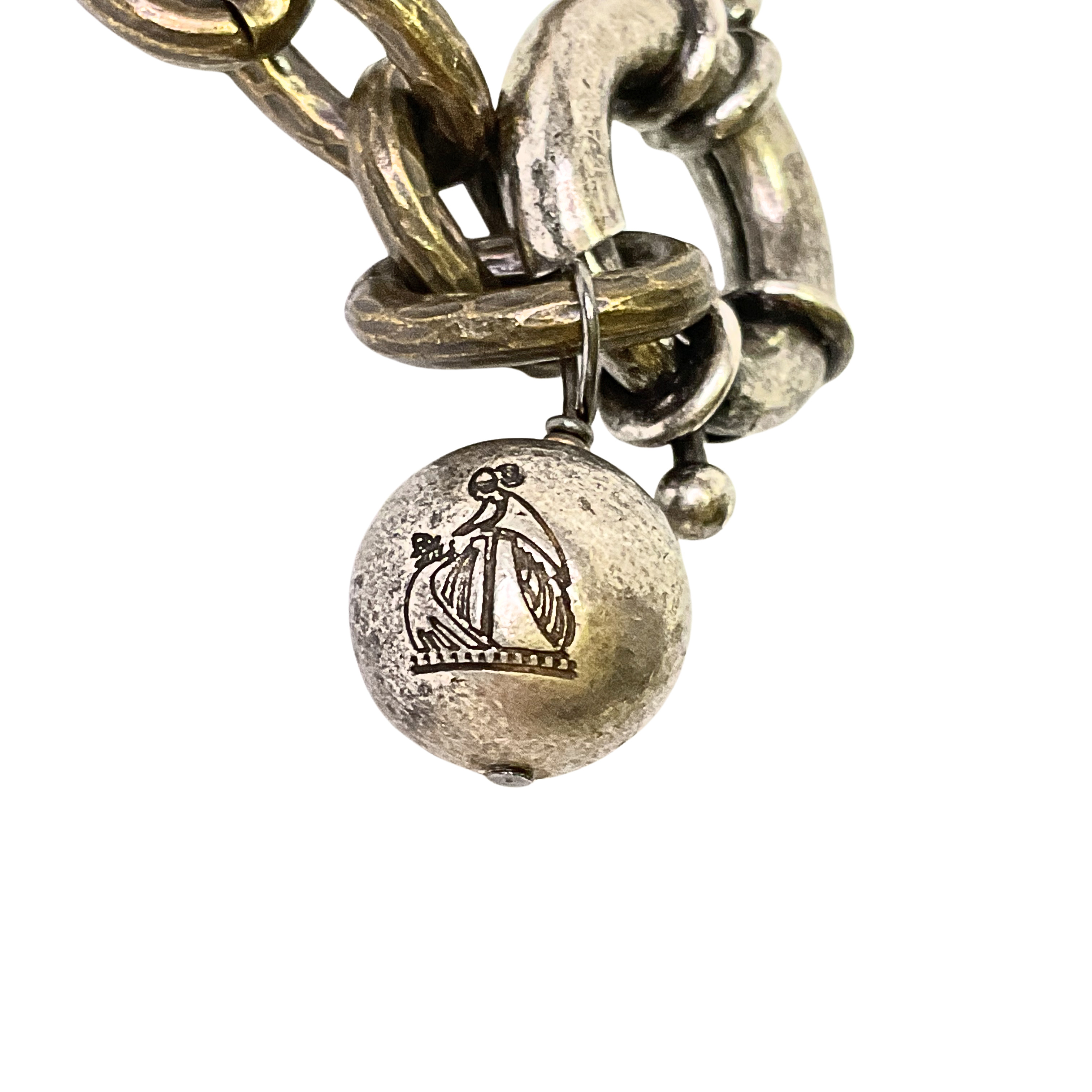 Lanvin Necklace With Tulle Aged Metal