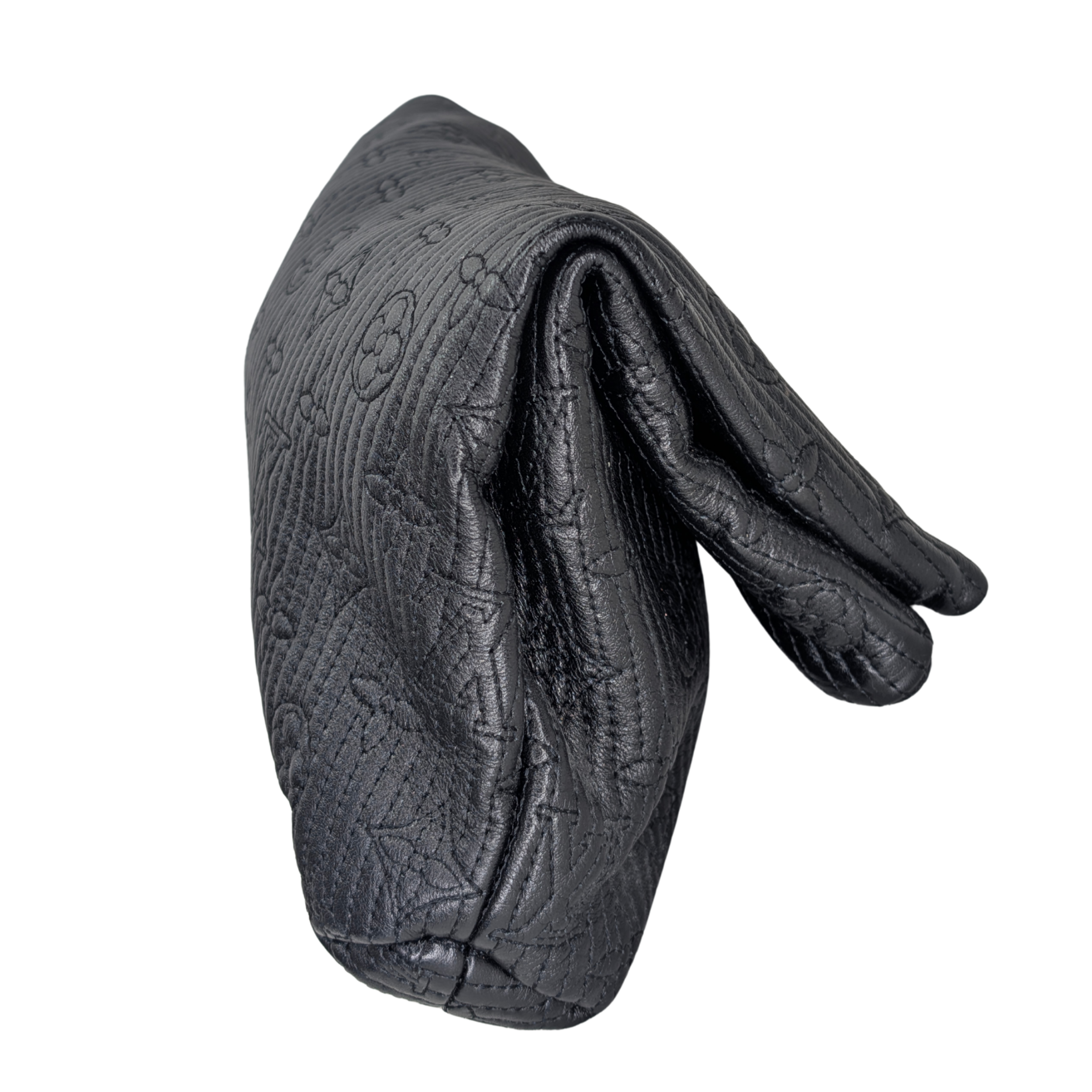 Louis Vuitton Altair Clutch Monogram Motard Black