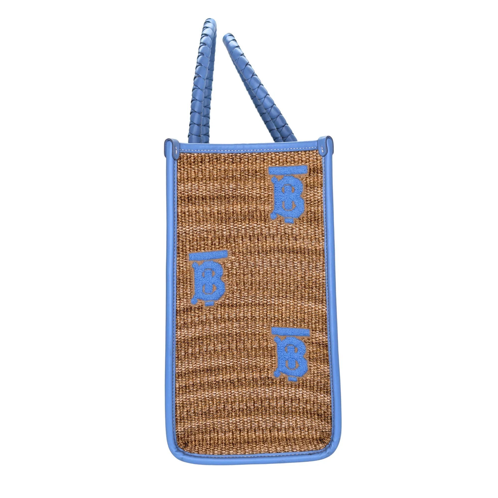 Burberry Freya Tb Line Monogram Tote Bag Beige - Lost Designer