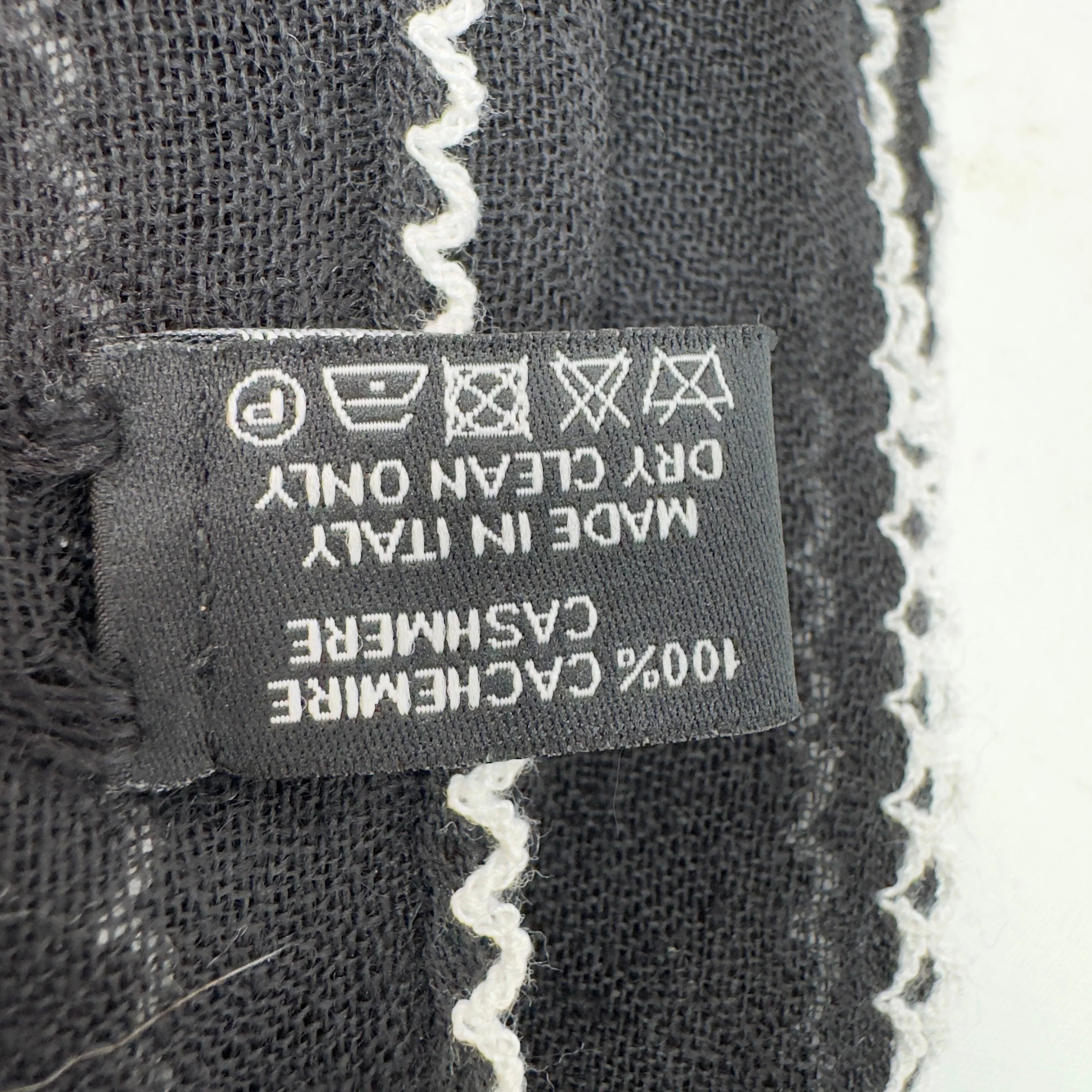 Chanel Cashmere Scarf Black - Lost Designer