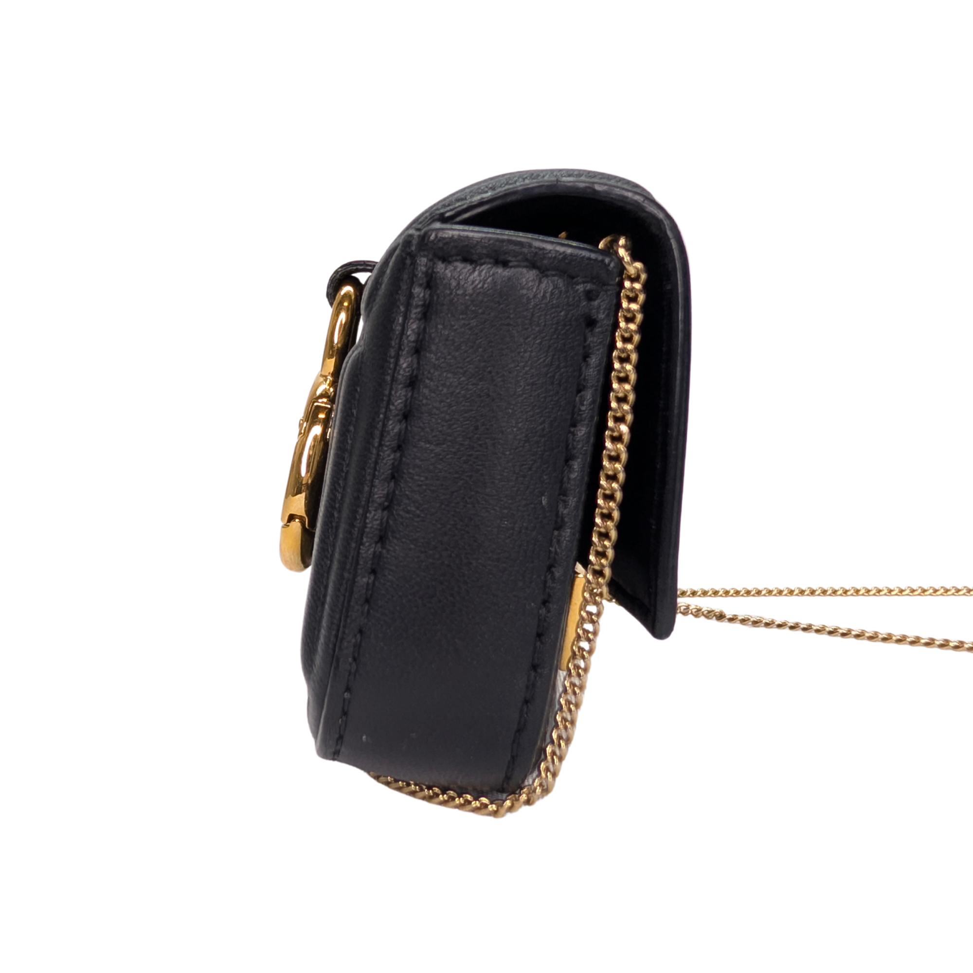 Fendi Nano Baguette Charm Bag Black
