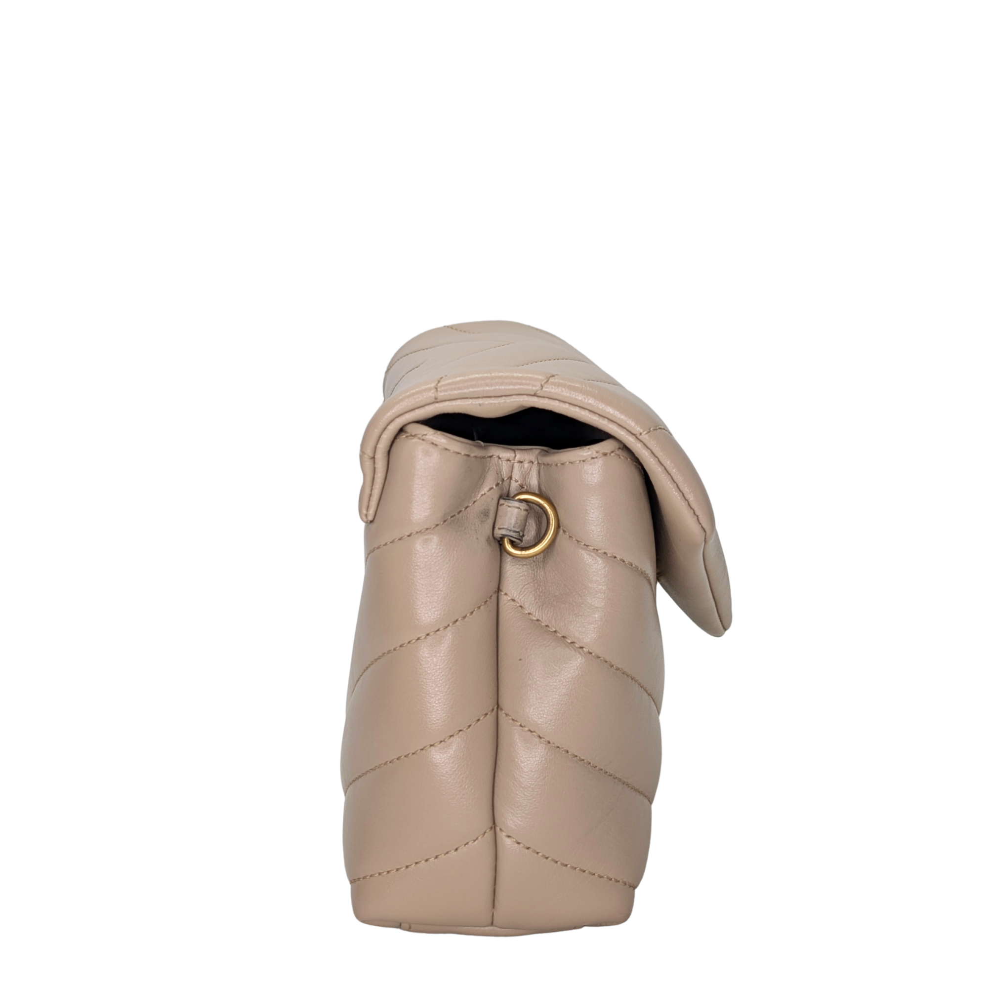 Saint Laurent Mini Lou Lou Shoulder Bag Beige